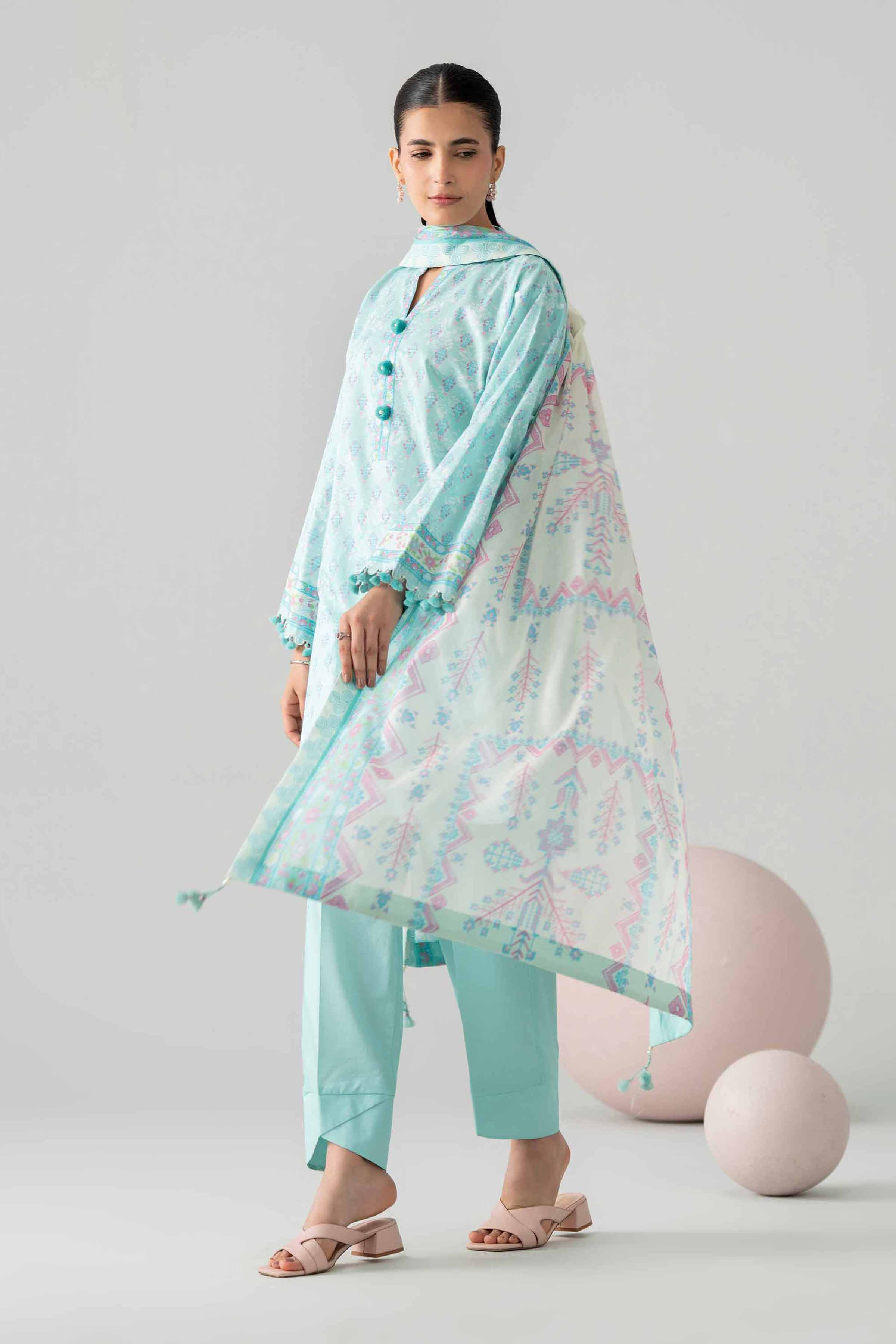 3 Piece - Printed Loose Fabric - 42602587 for Women - Freedom To Buy Collection | Nishat | Shop Online