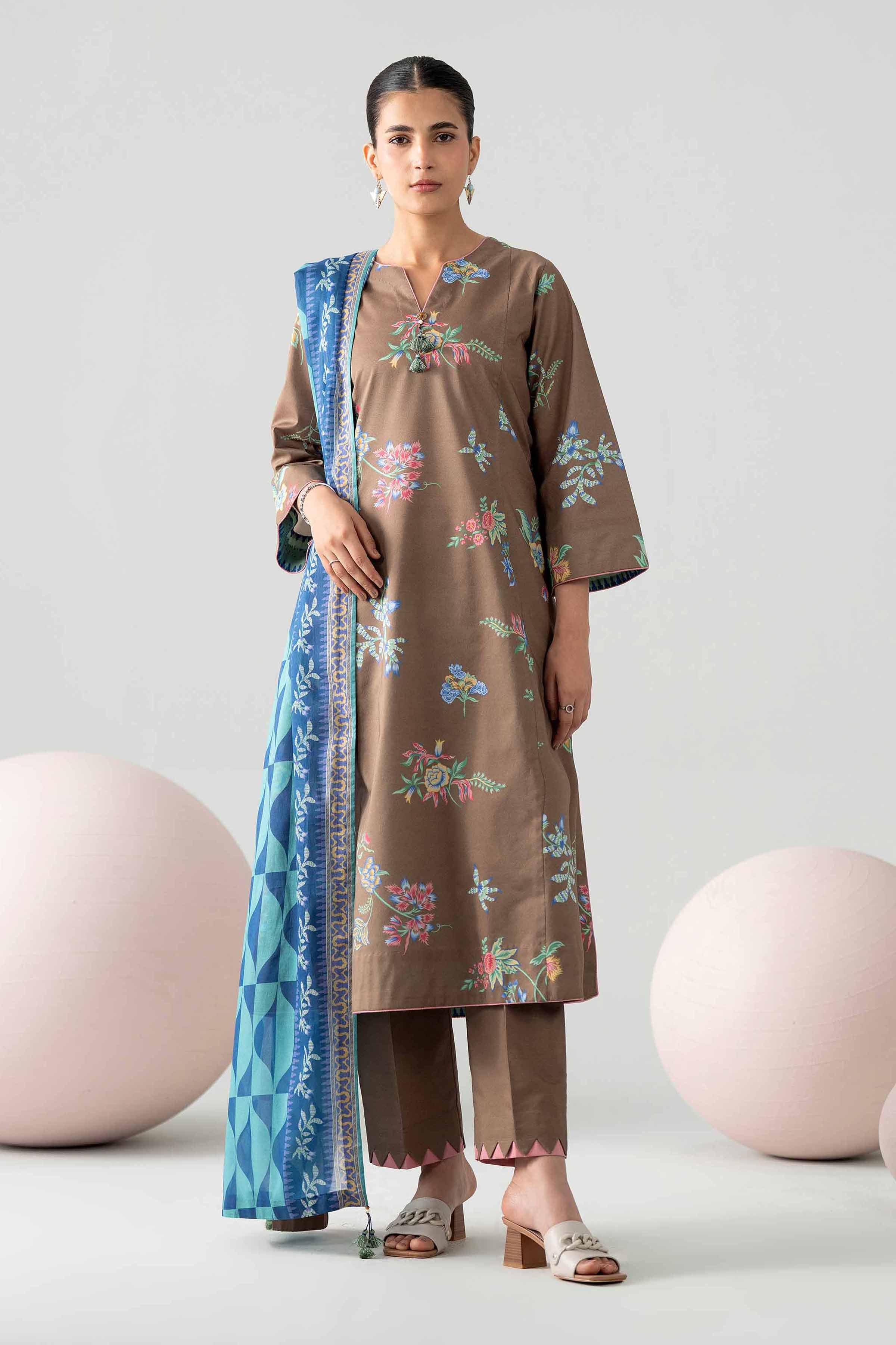 3 Piece - Printed Loose Fabric - 42602589 for Women - Freedom To Buy Collection | Nishat | Shop Online