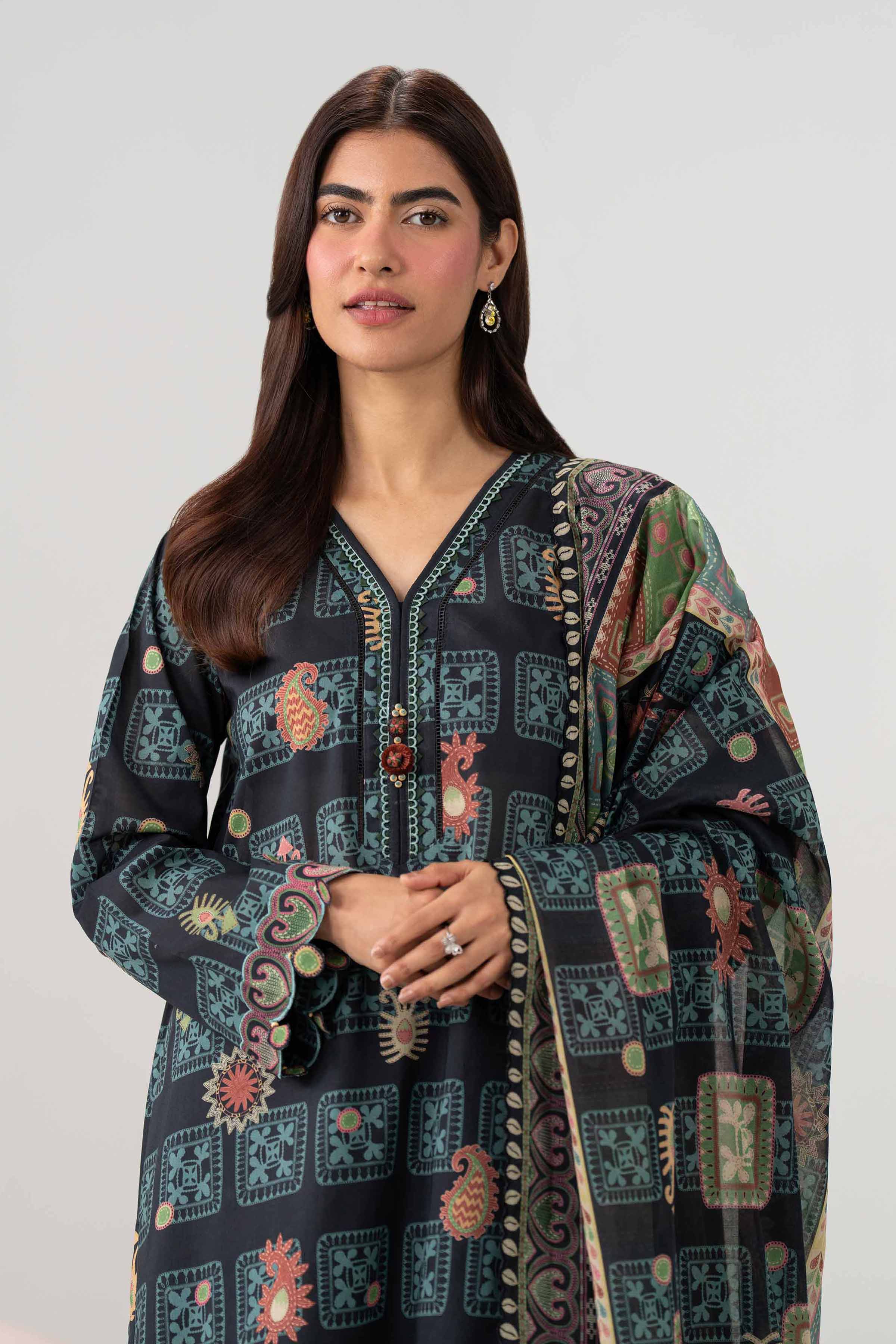 3 Piece - Printed Loose Fabric - 42602595 for Women - Freedom To Buy Collection | Nishat | Shop Online