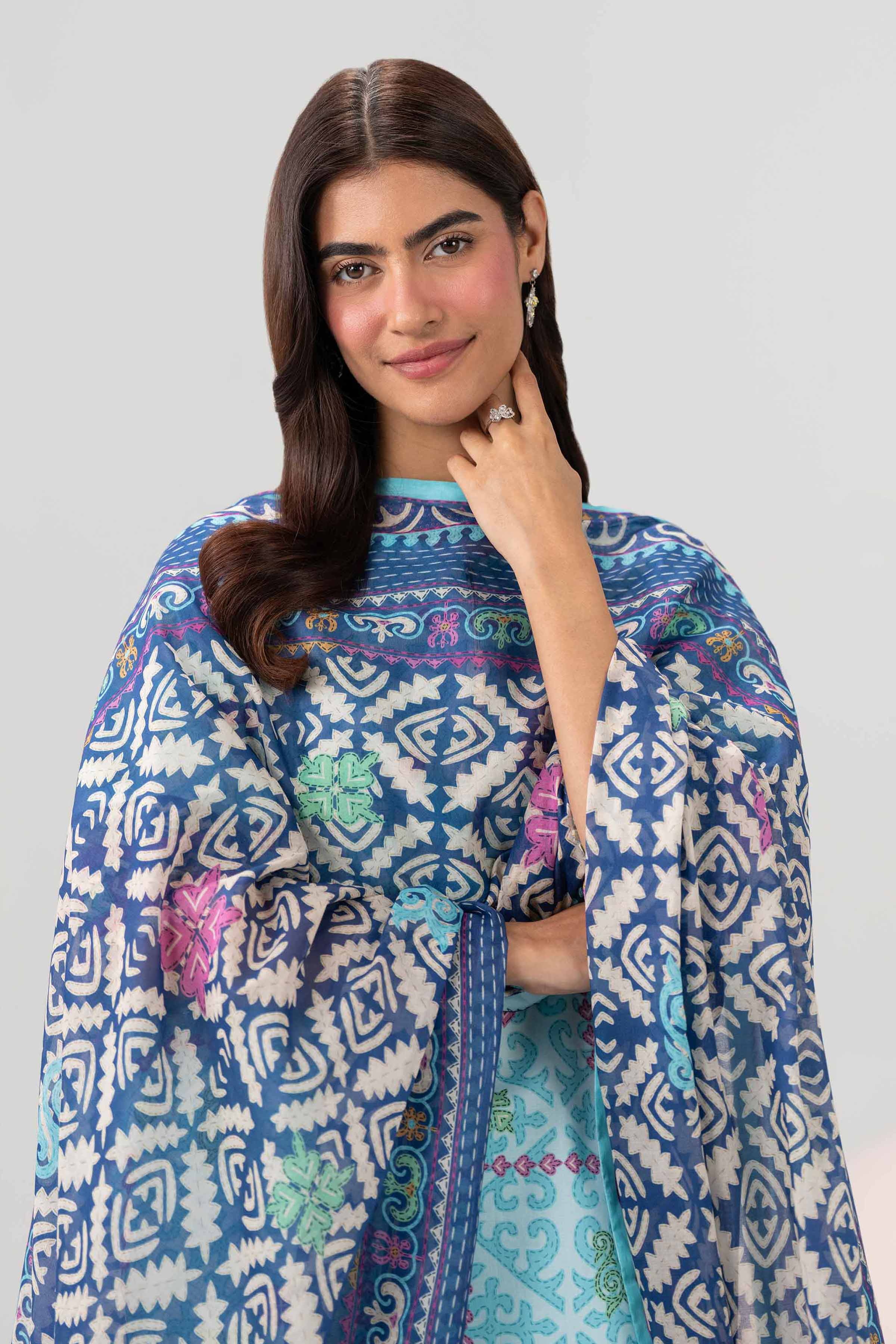 3 Piece - Printed Loose Fabric - 42602597 for Women - Freedom To Buy Collection | Nishat | Shop Online