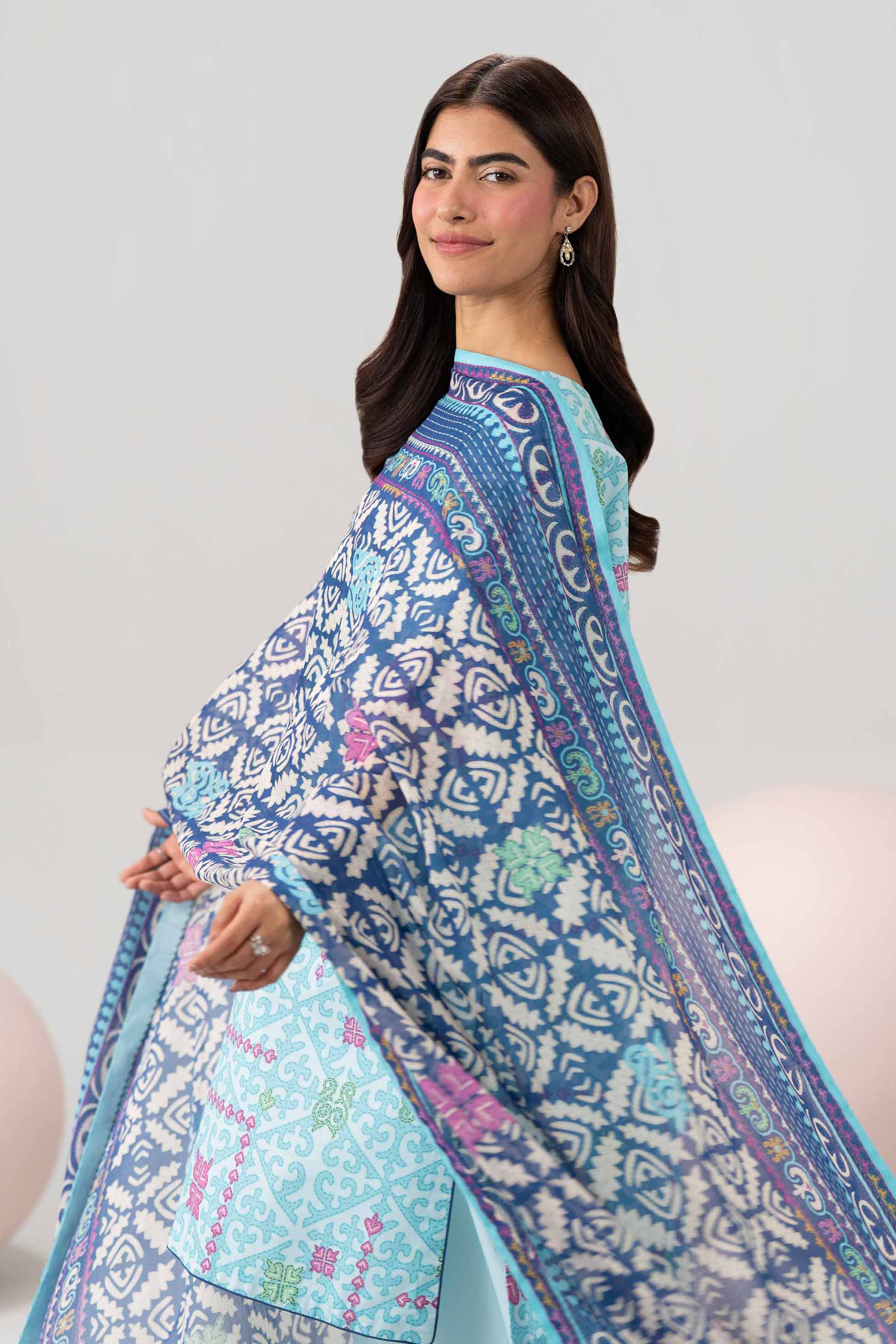 3 Piece - Printed Loose Fabric - 42602597 for Women - Freedom To Buy Collection | Nishat | Shop Online