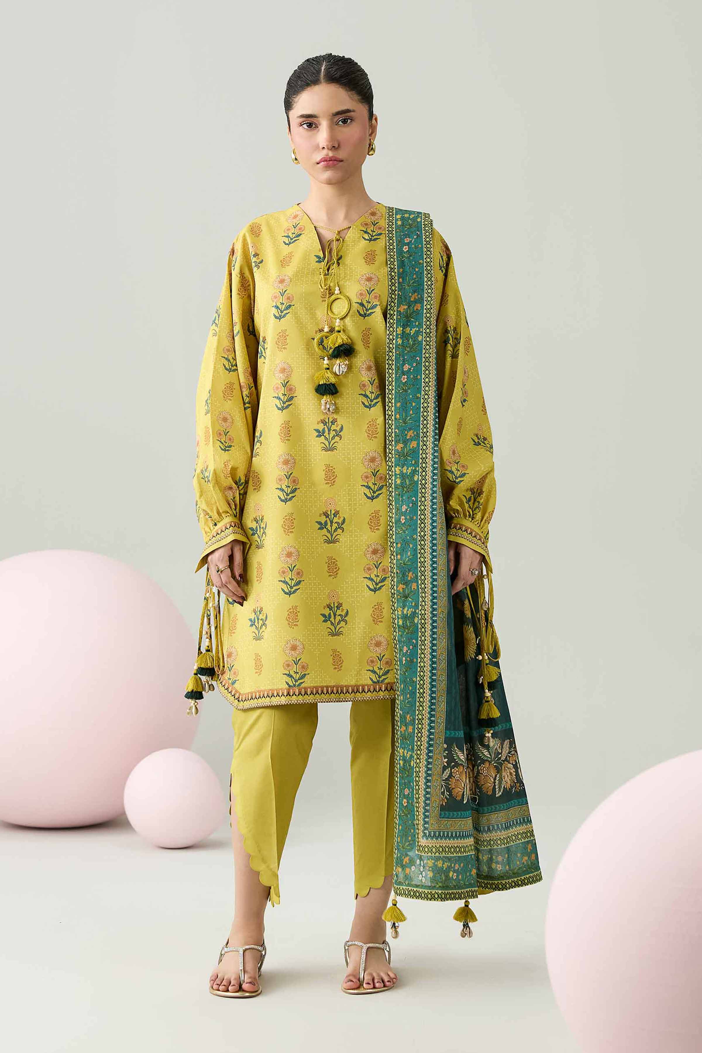 3 Piece - Printed Loose Fabric - 42602618