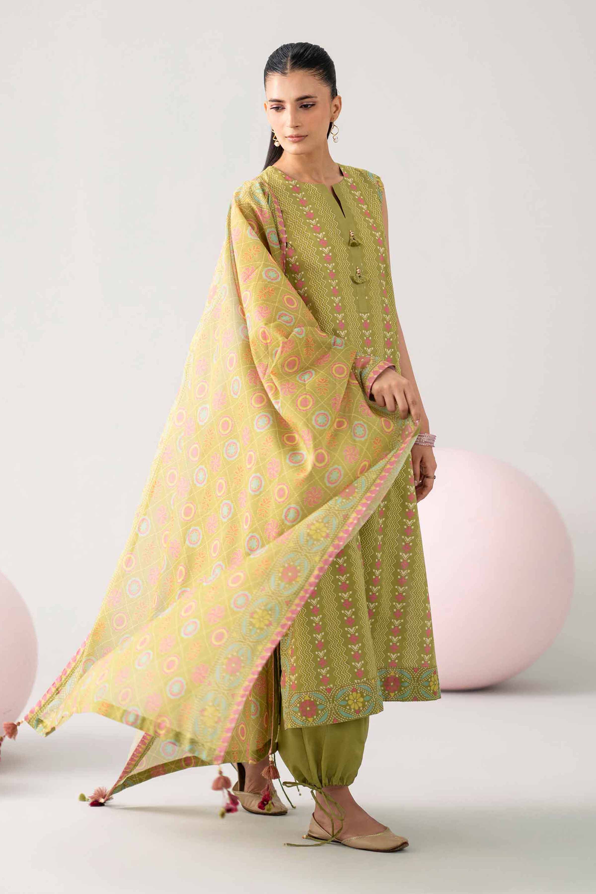 3 Piece - Printed Loose Fabric - 42602644