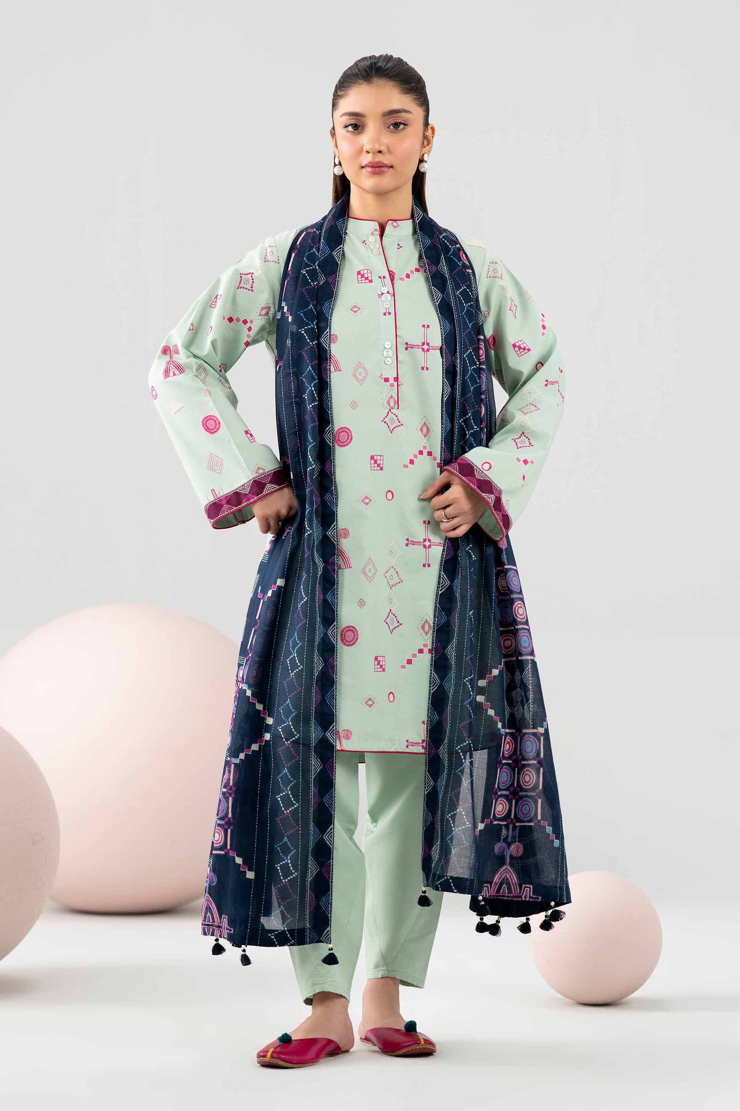3 Piece - Printed Loose Fabric - 42602657