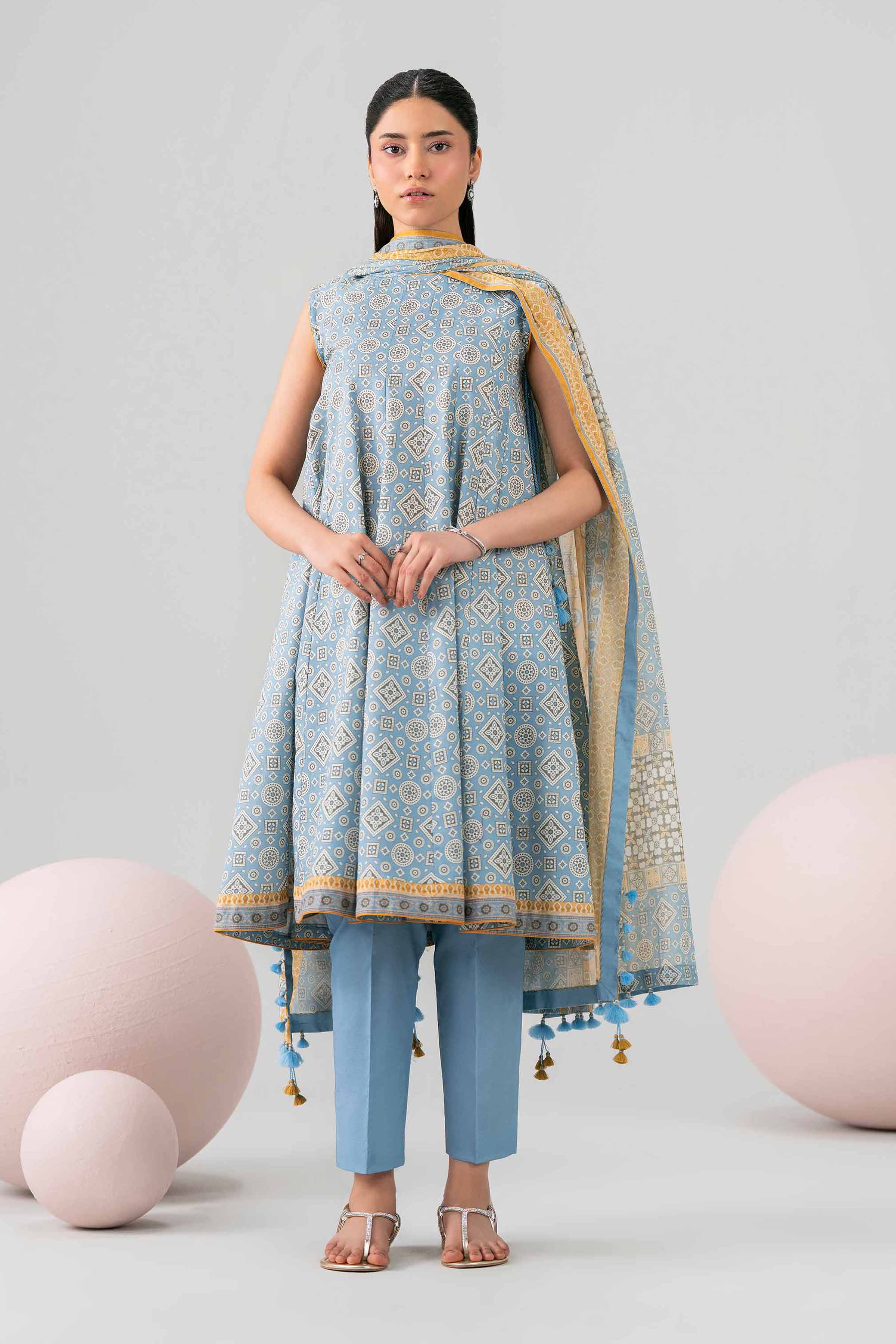 3 Piece - Printed Loose Fabric - 42602674 for Women - Freedom To Buy Collection | Nishat | Shop Online