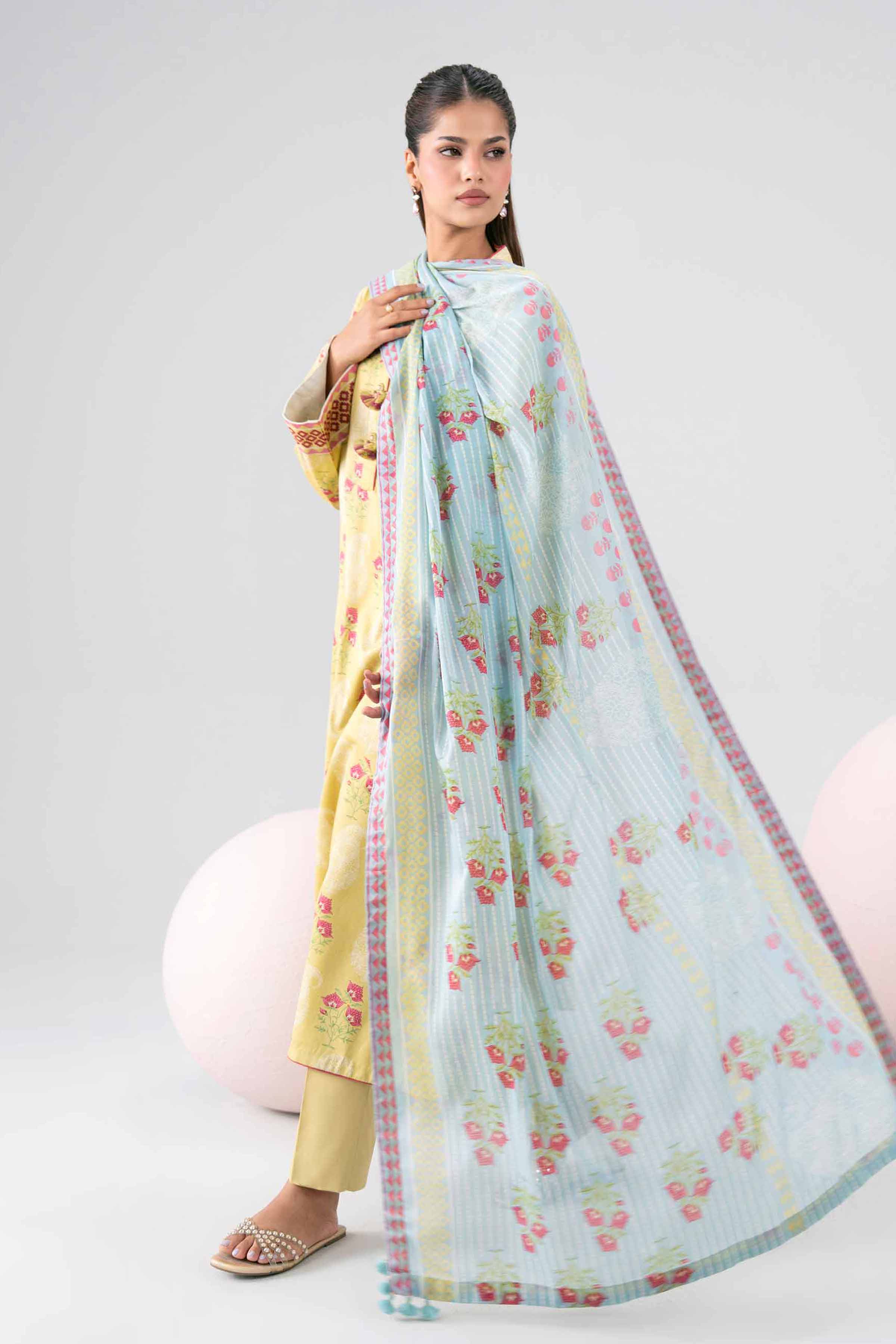 3 Piece - Printed Loose Fabric - 42602676 for Women - Freedom To Buy Collection | Nishat | Shop Online