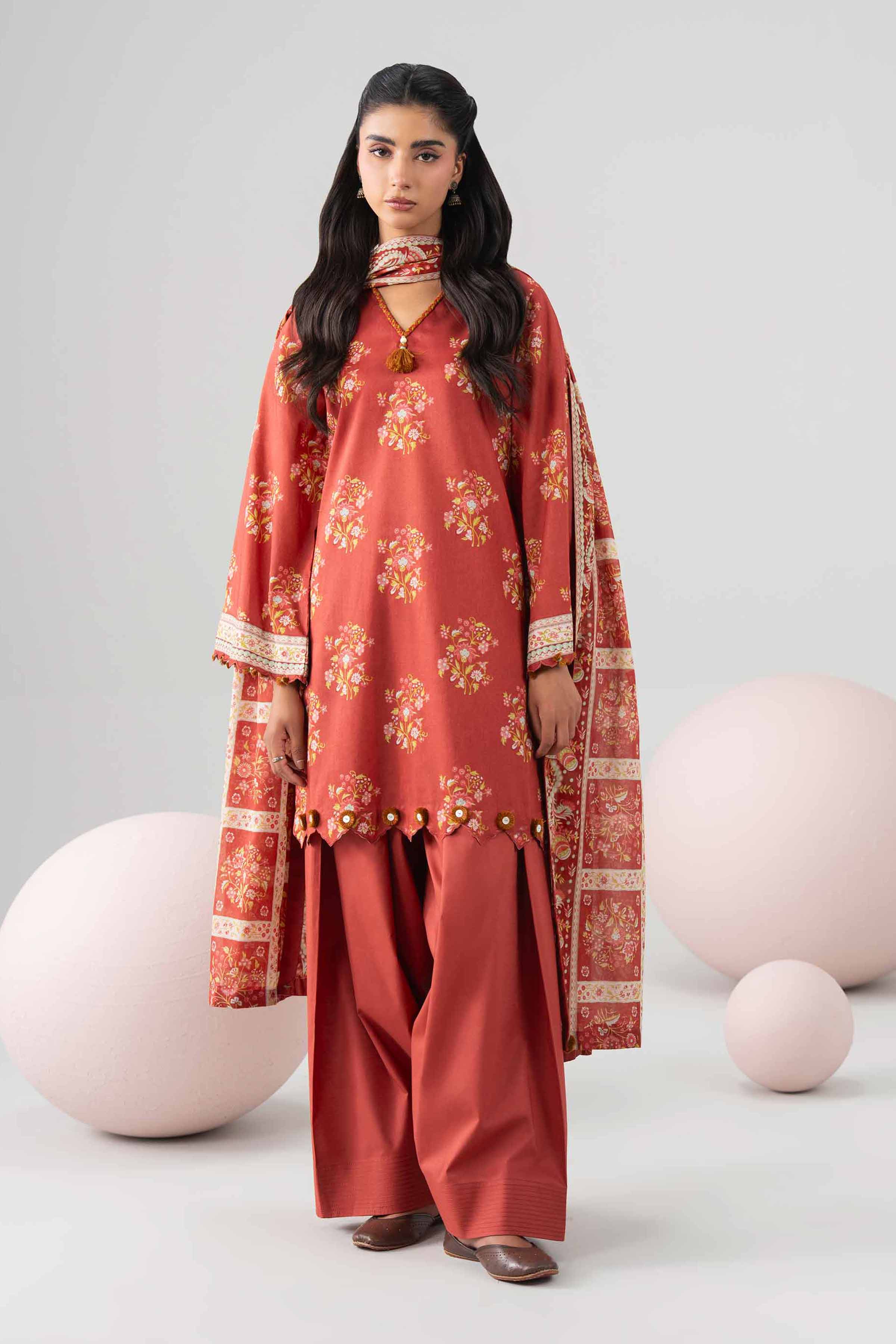 3 Piece - Printed Loose Fabric - 42602678 for Women - Freedom To Buy Collection | Nishat | Shop Online