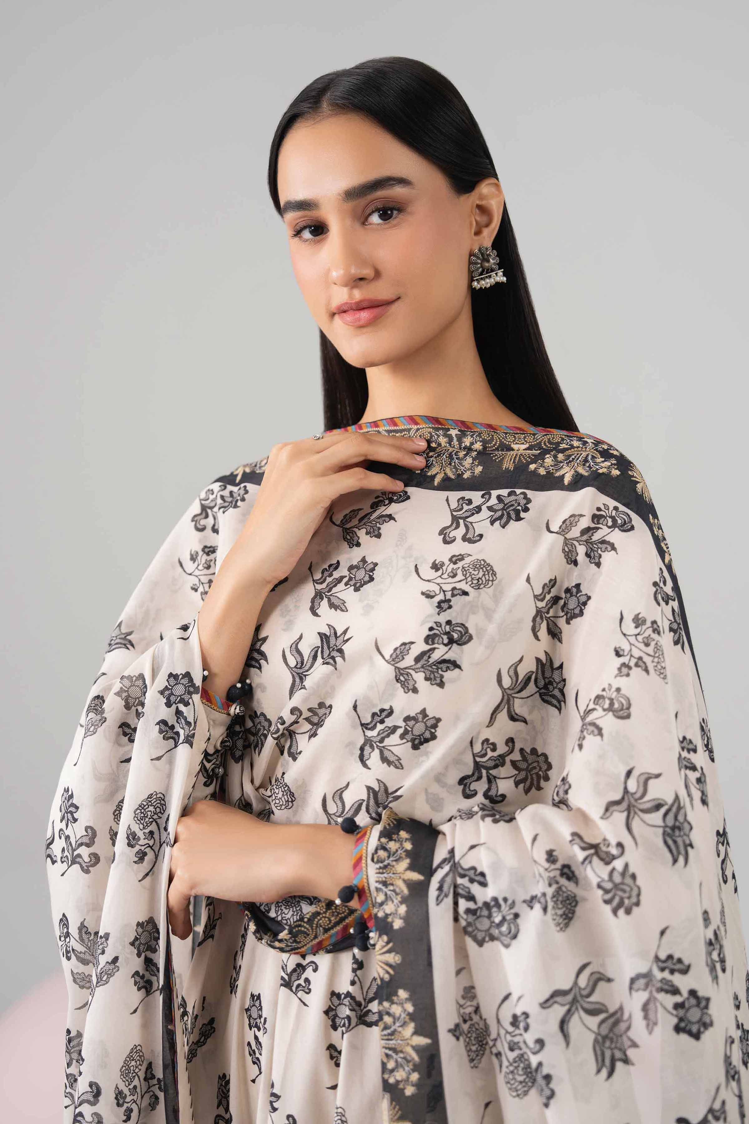 3 Piece - Printed Loose Fabric - 42602681 for Women - Freedom To Buy Collection | Nishat | Shop Online