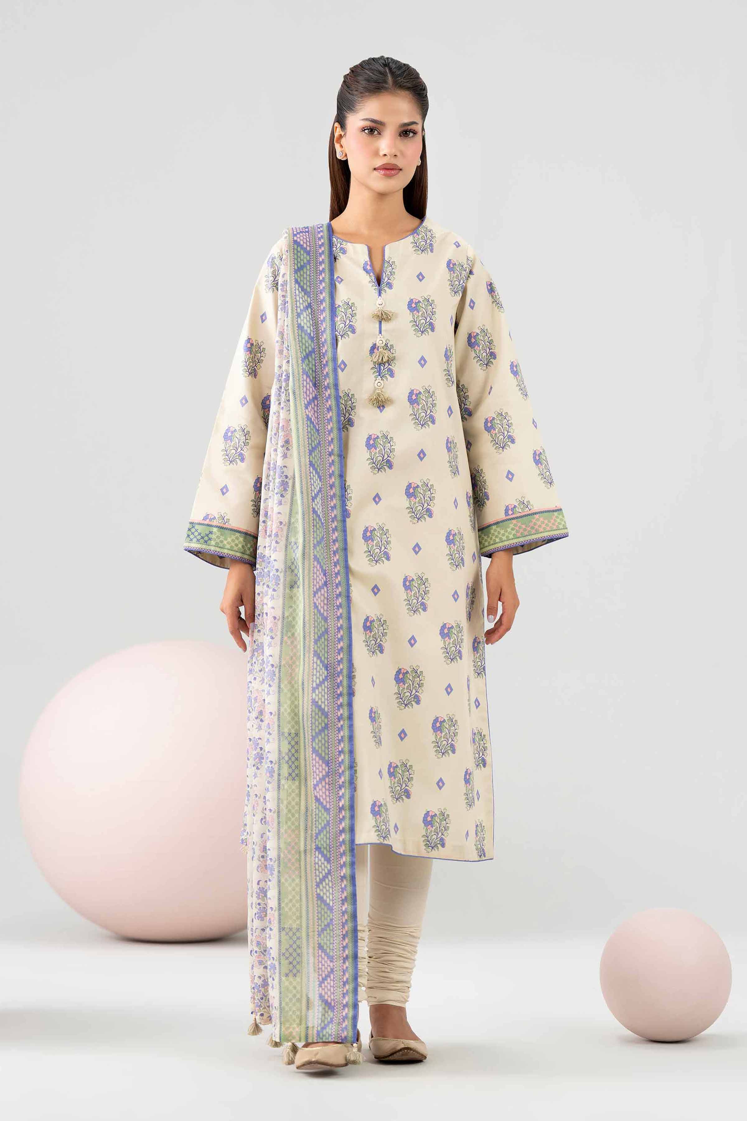 3 Piece - Printed Loose Fabric - 42602682 for Women - Freedom To Buy Collection | Nishat | Shop Online