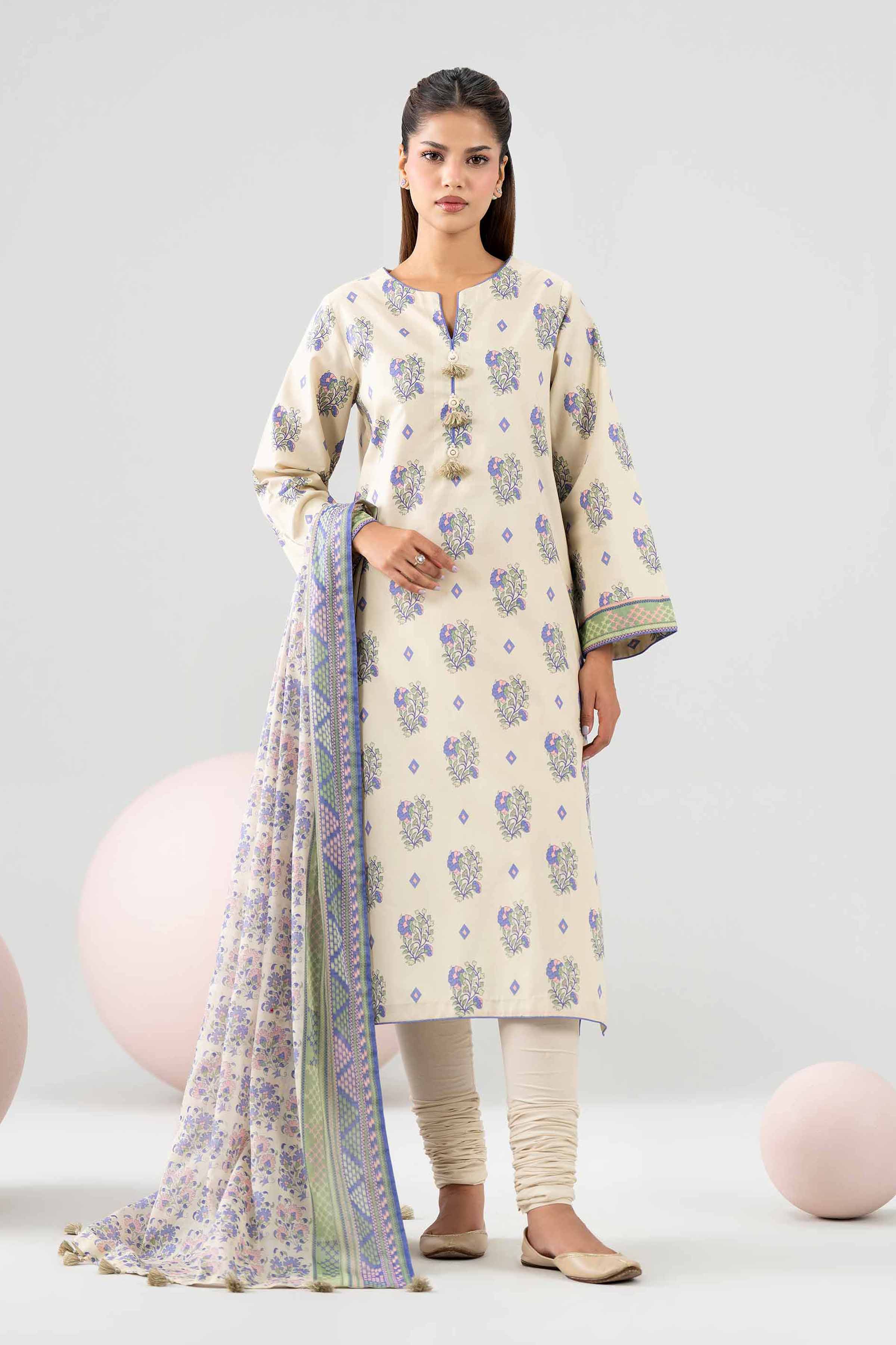 3 Piece - Printed Loose Fabric - 42602682 for Women - Freedom To Buy Collection | Nishat | Shop Online