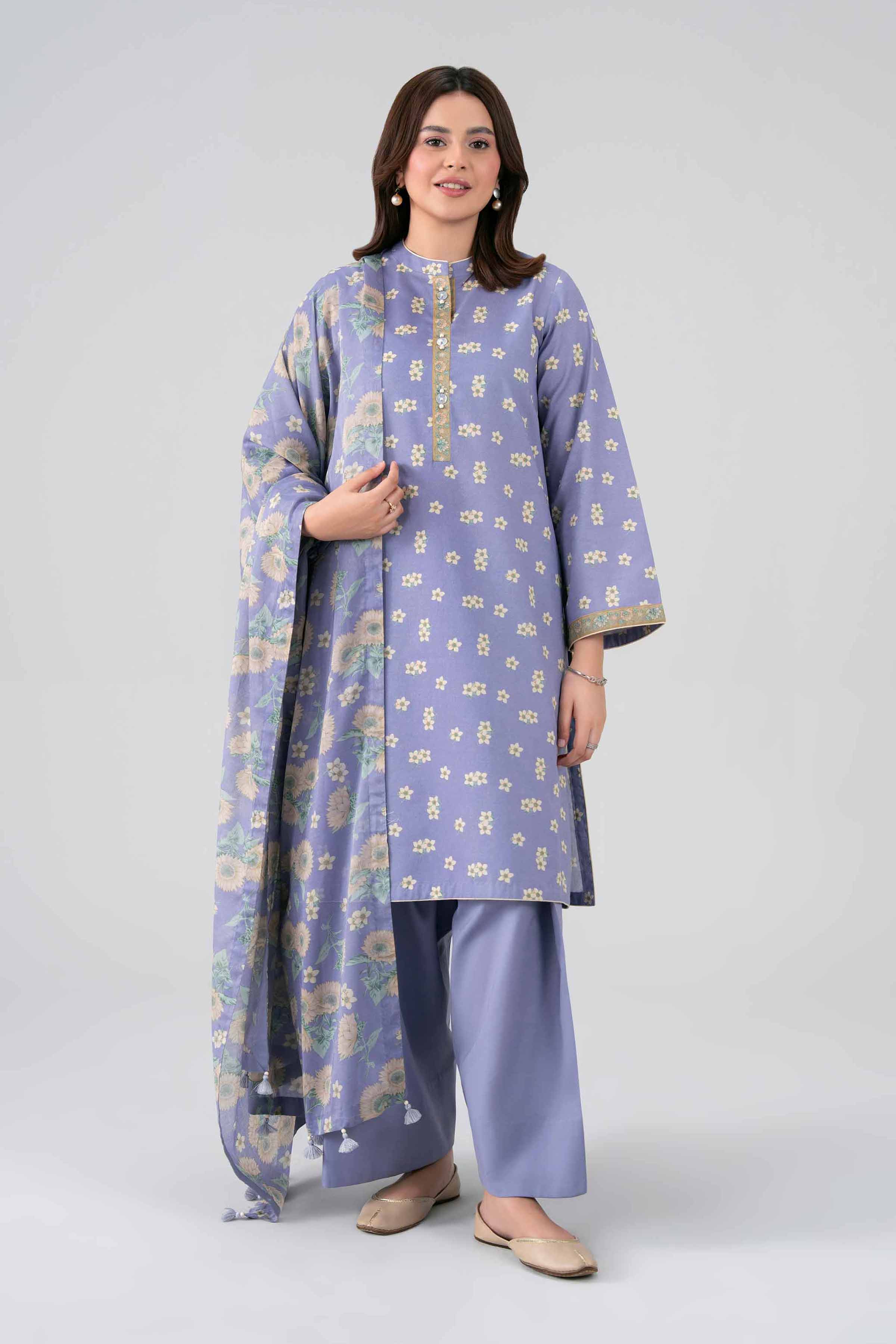 3 Piece - Printed Loose Fabric - 42602683 for Women - Freedom To Buy Collection | Nishat | Shop Online