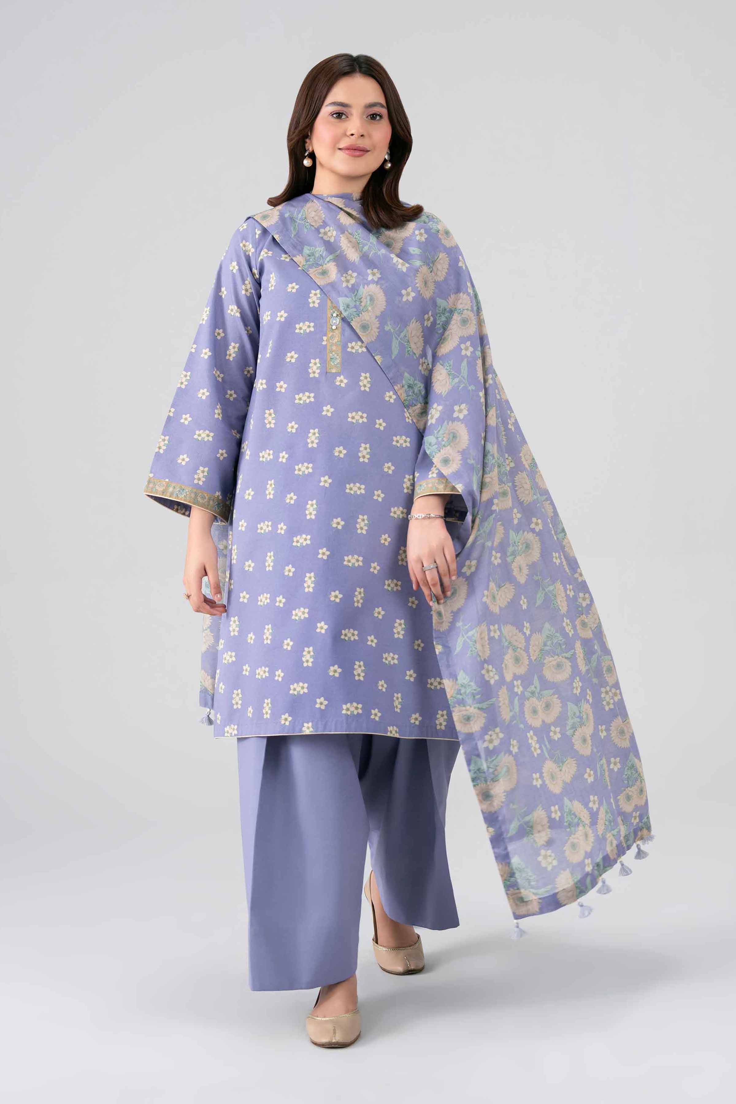 3 Piece - Printed Loose Fabric - 42602683 for Women - Freedom To Buy Collection | Nishat | Shop Online