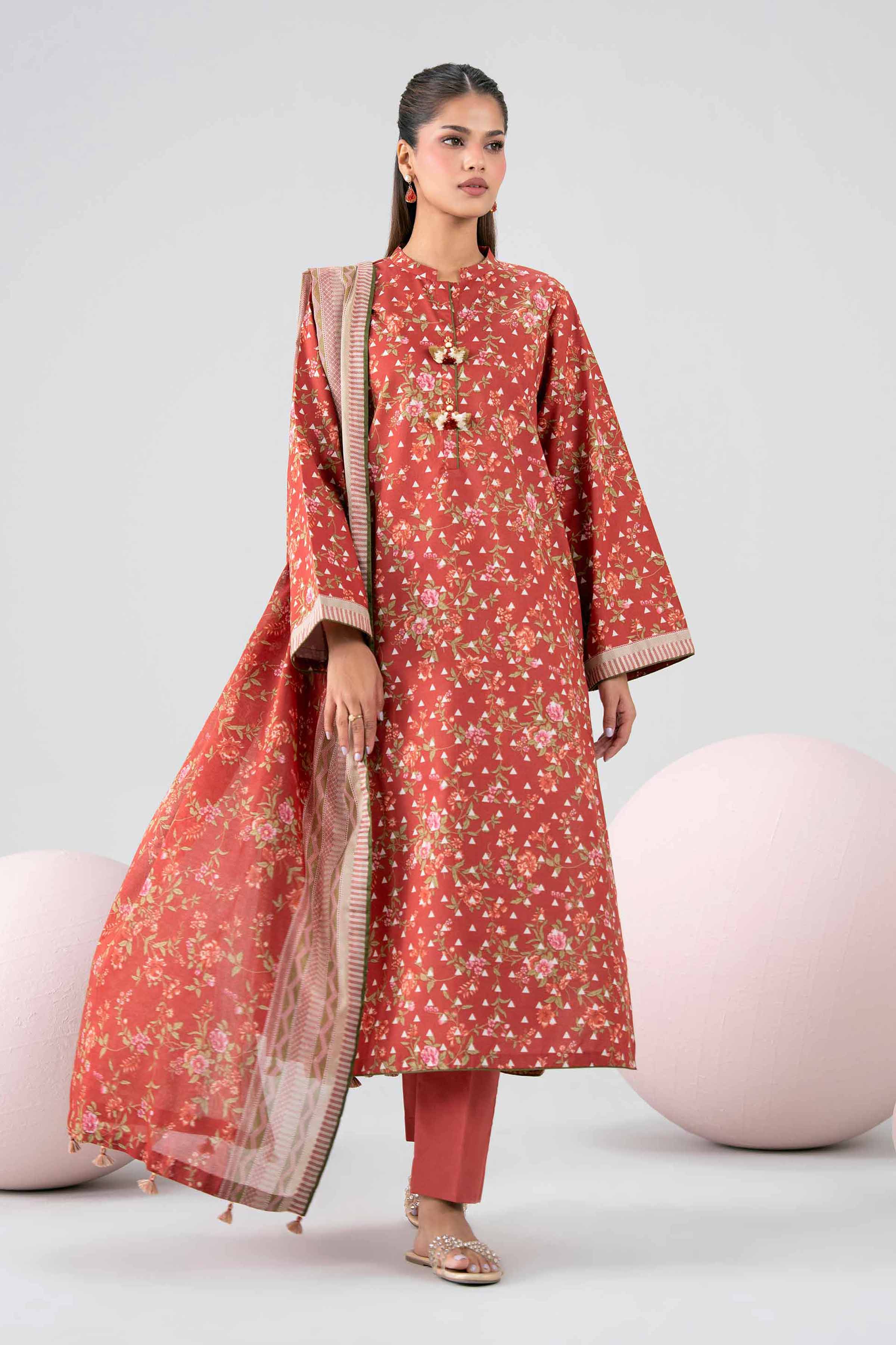 3 Piece - Printed Loose Fabric - 42602686 for Women - Freedom To Buy Collection | Nishat | Shop Online
