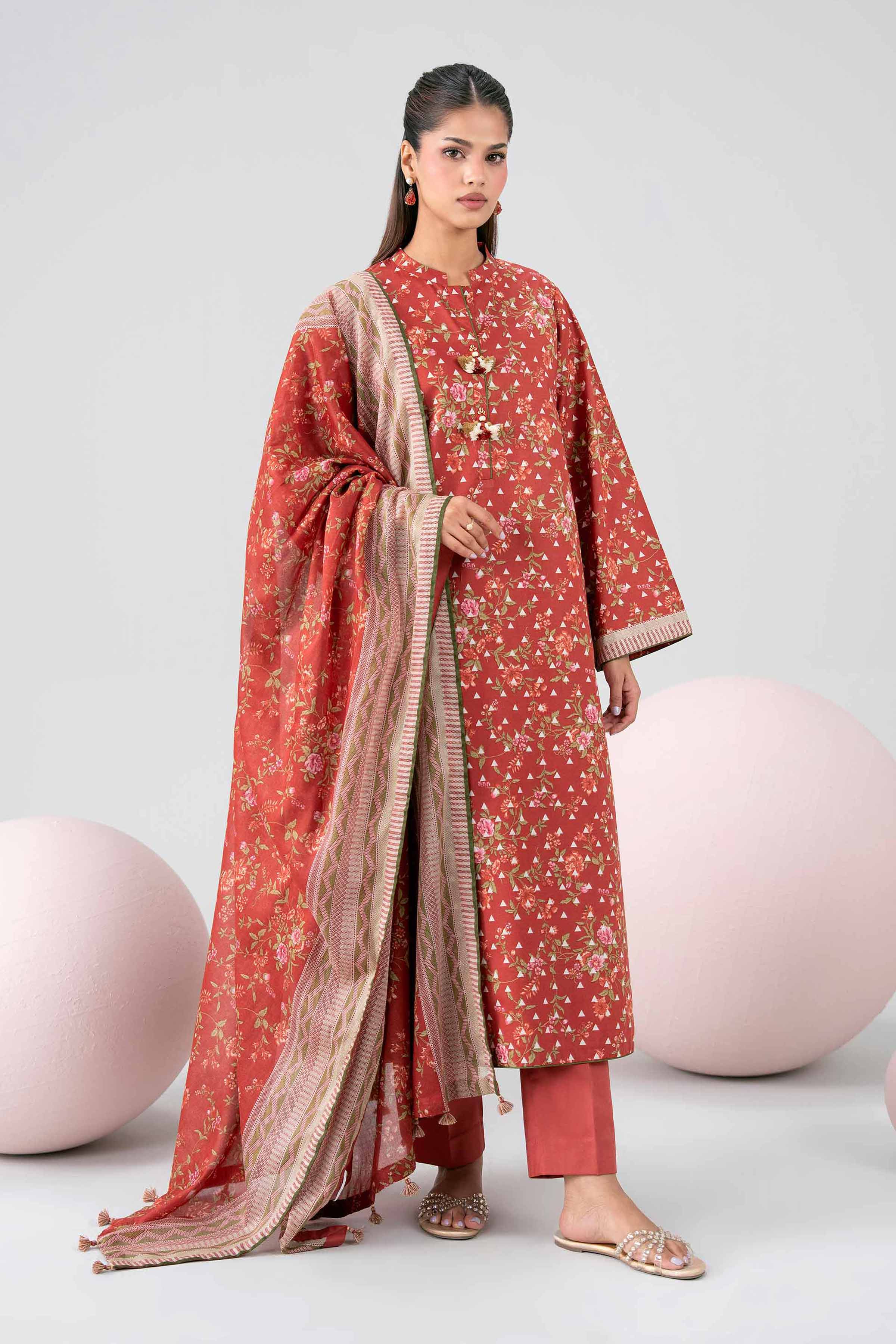 3 Piece - Printed Loose Fabric - 42602686 for Women - Freedom To Buy Collection | Nishat | Shop Online