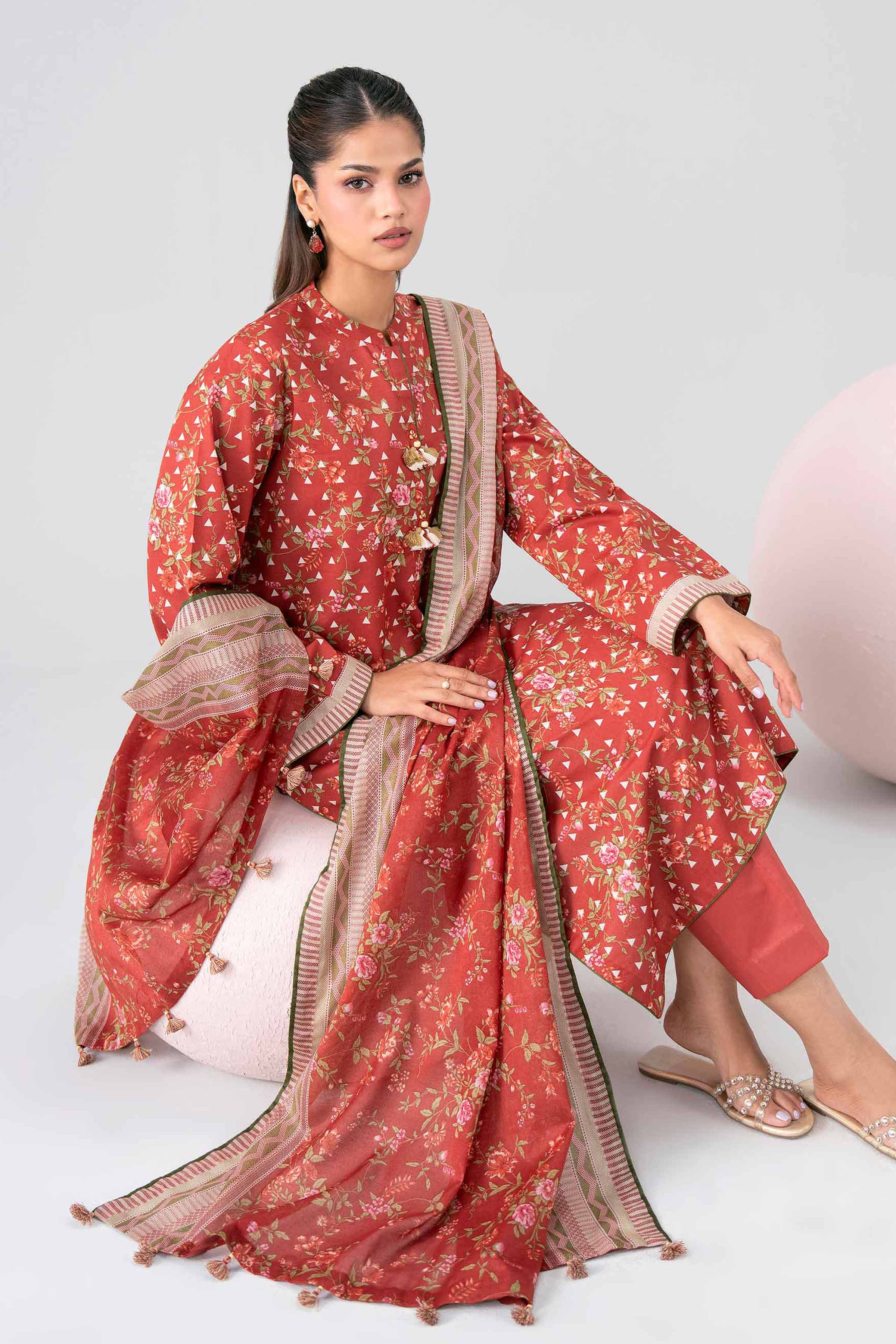 3 Piece - Printed Loose Fabric - 42602686 for Women - Freedom To Buy Collection | Nishat | Shop Online