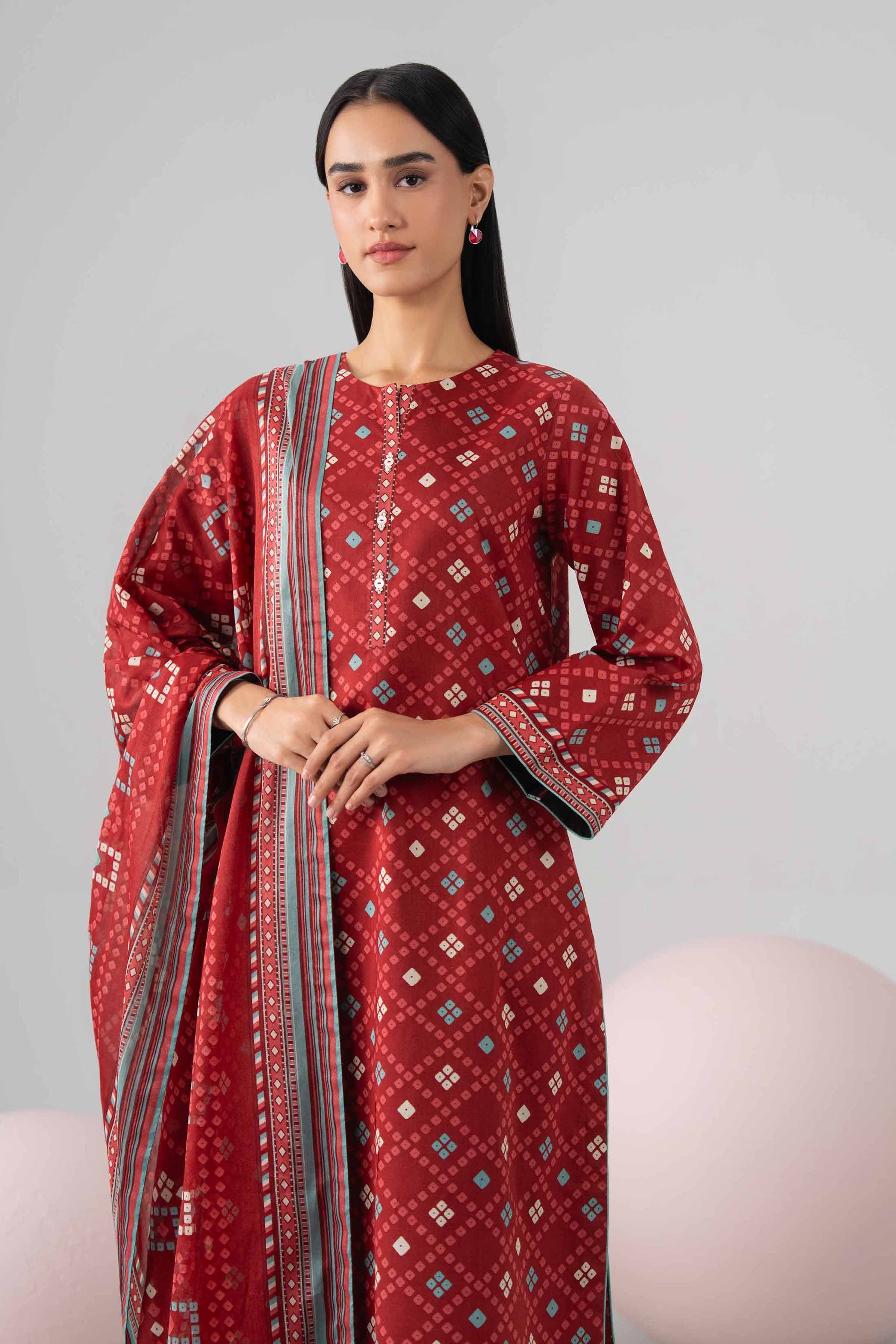 3 Piece - Printed Loose Fabric - 42602689 for Women - Freedom To Buy Collection | Nishat | Shop Online