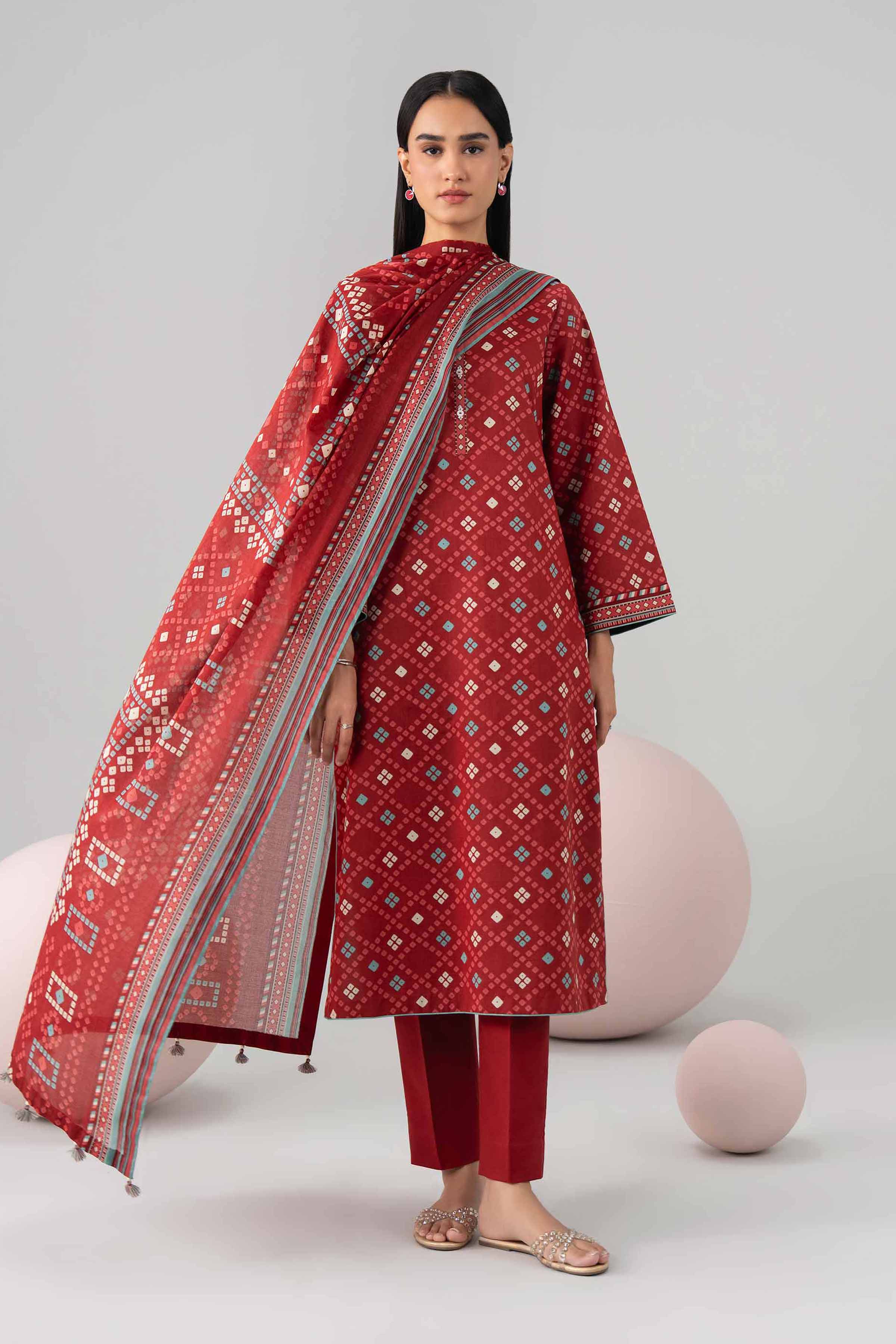 3 Piece - Printed Loose Fabric - 42602689 for Women - Freedom To Buy Collection | Nishat | Shop Online