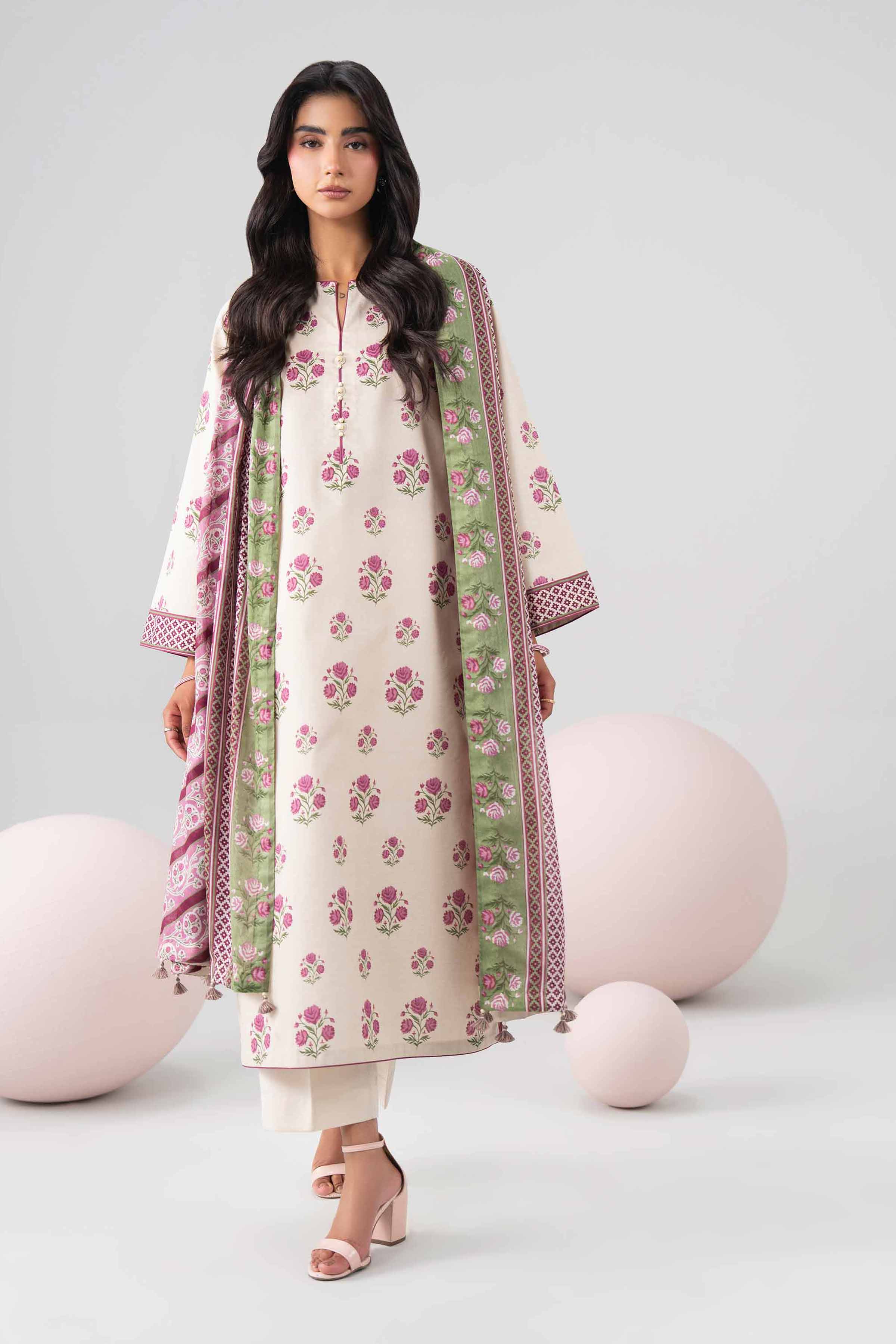 3 Piece - Printed Loose Fabric - 42602690 for Women - Freedom To Buy Collection | Nishat | Shop Online