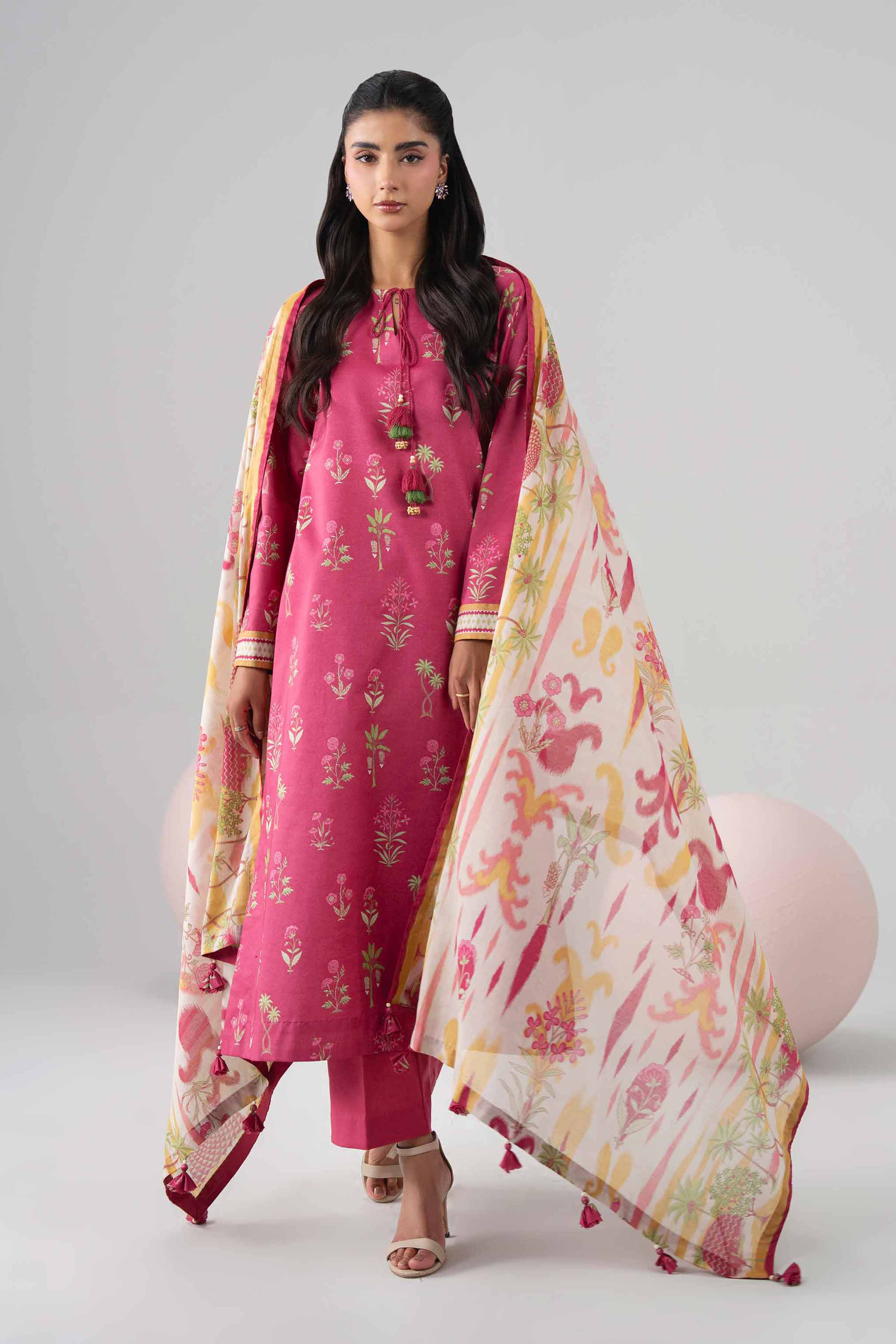 3 Piece - Printed Loose Fabric - 42602691 for Women - Freedom To Buy Collection | Nishat | Shop Online