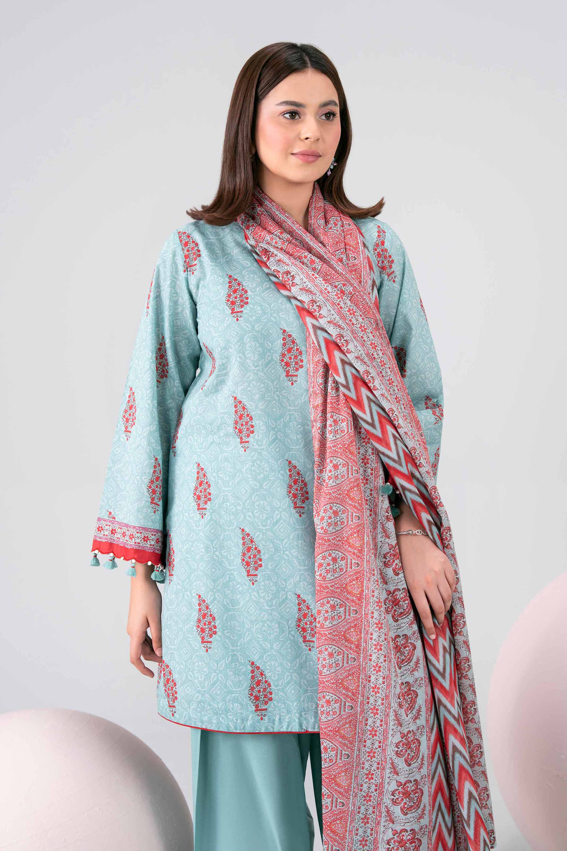 3 Piece - Printed Loose Fabric - 42602694 for Women - Freedom To Buy Collection | Nishat | Shop Online