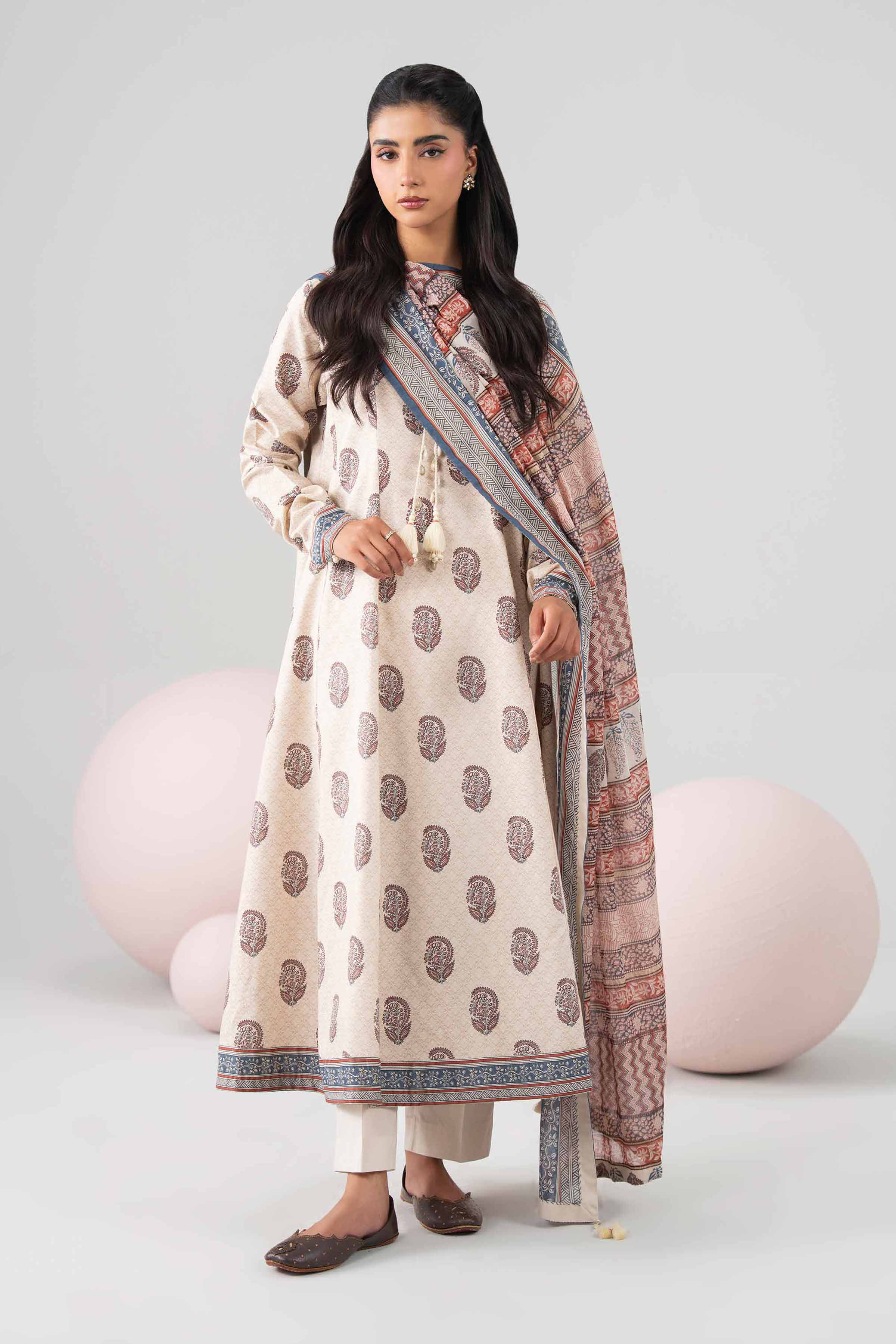 3 Piece - Printed Loose Fabric - 42602695 for Women - Freedom To Buy Collection | Nishat | Shop Online