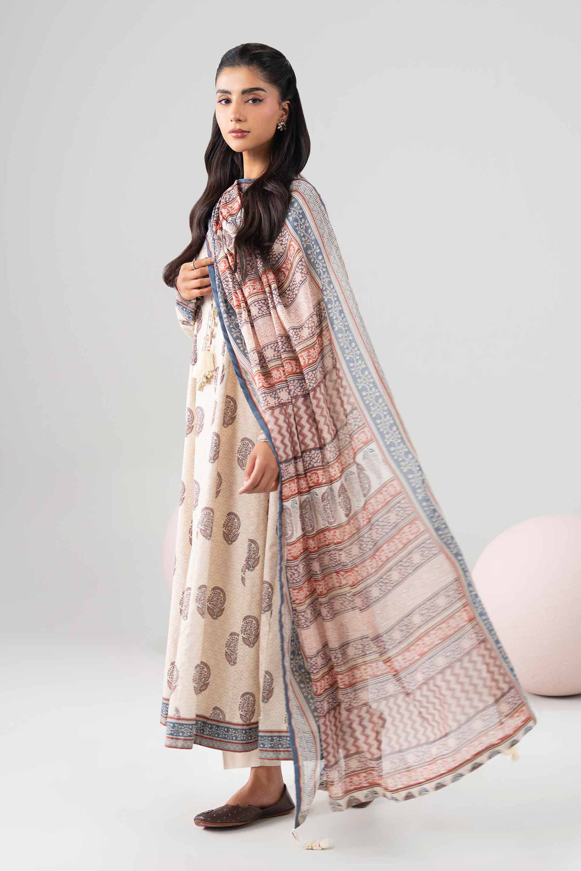 3 Piece - Printed Loose Fabric - 42602695 for Women - Freedom To Buy Collection | Nishat | Shop Online