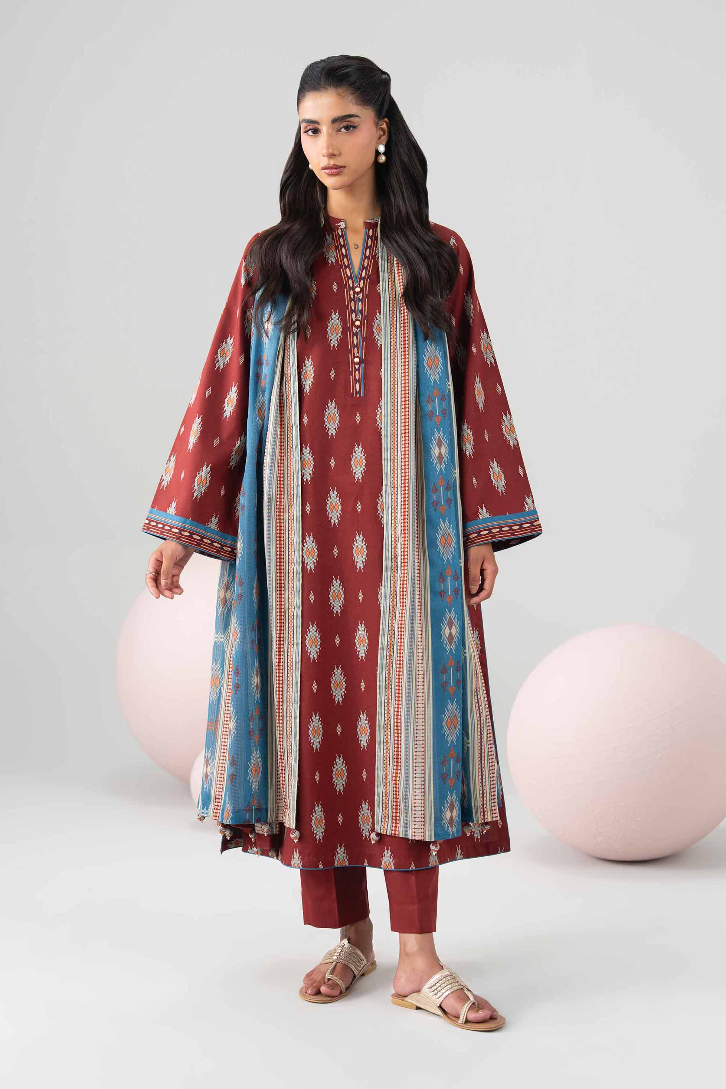 3 Piece - Printed Loose Fabric - 42602697 for Women - Freedom To Buy Collection | Nishat | Shop Online