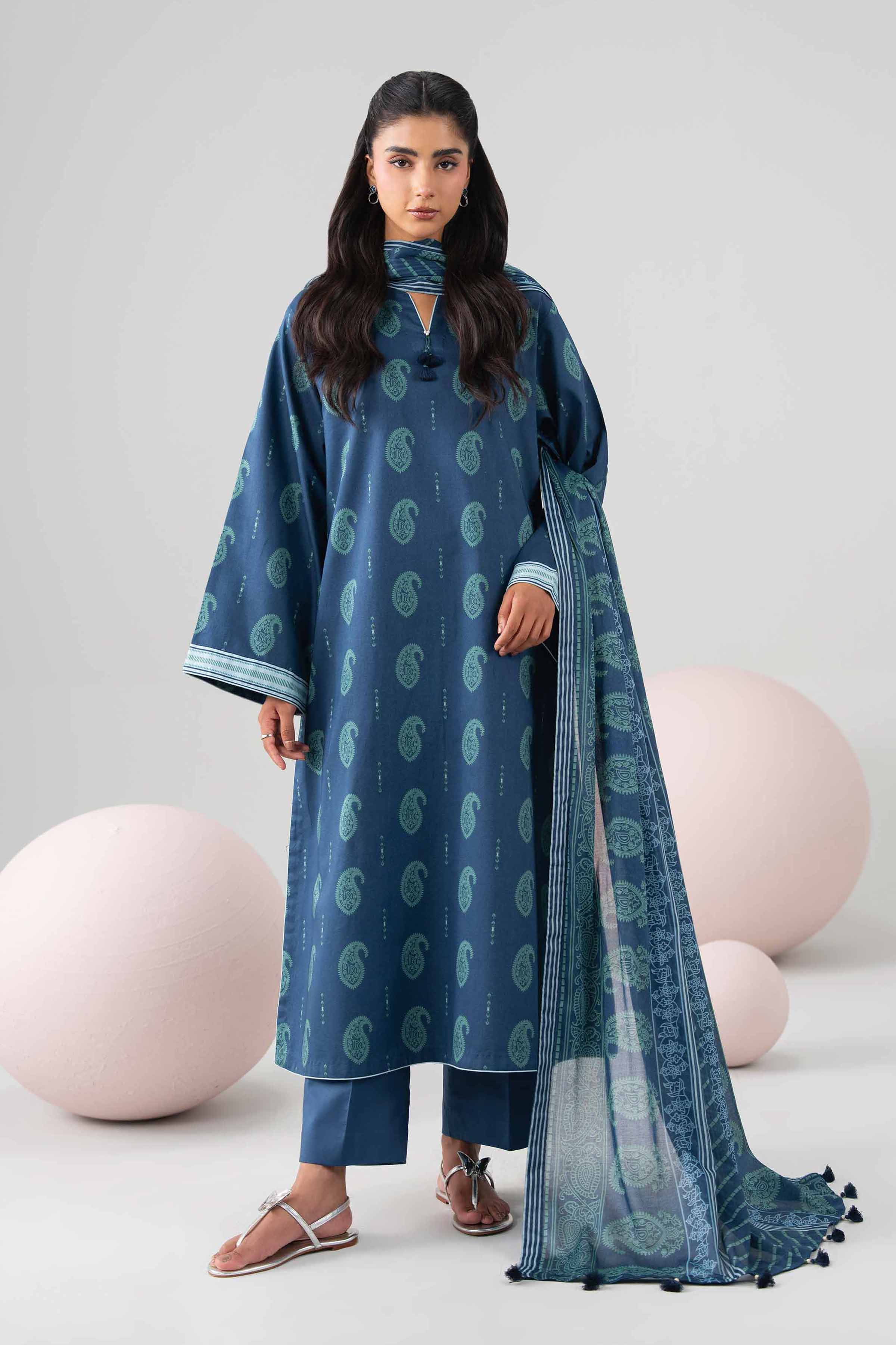 3 Piece - Printed Loose Fabric - 42602698 for Women - Freedom To Buy Collection | Nishat | Shop Online