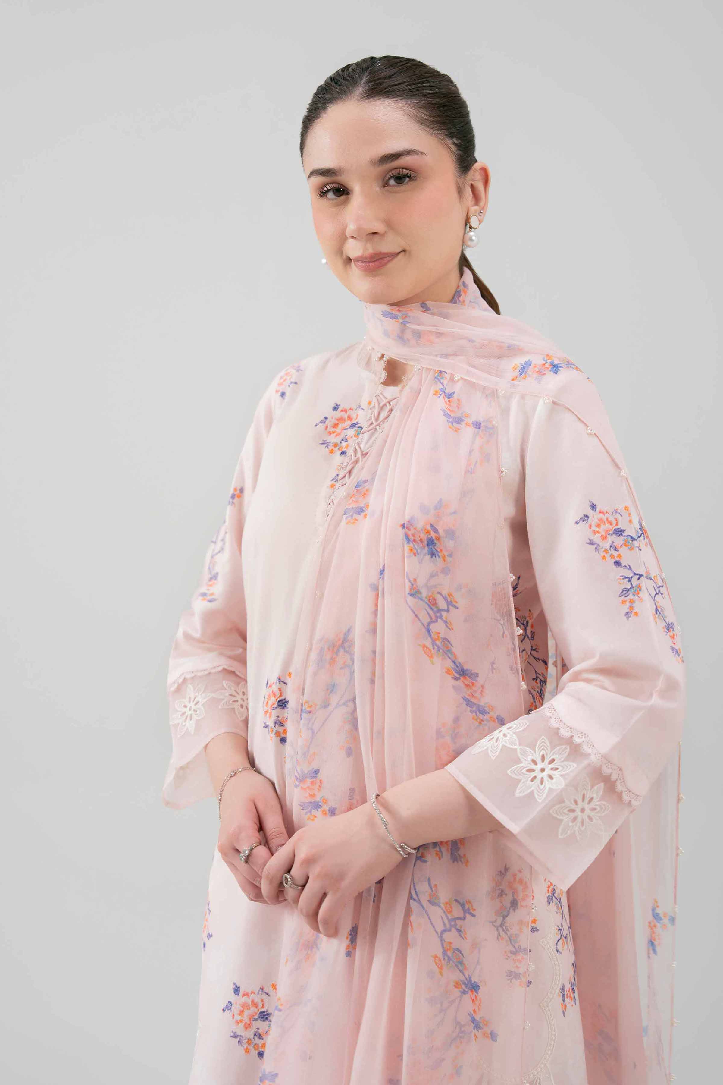 3 Piece - Printed Embroidered Suit - 42619108 for Women - Unstitched Collection | Nishat | Shop Online