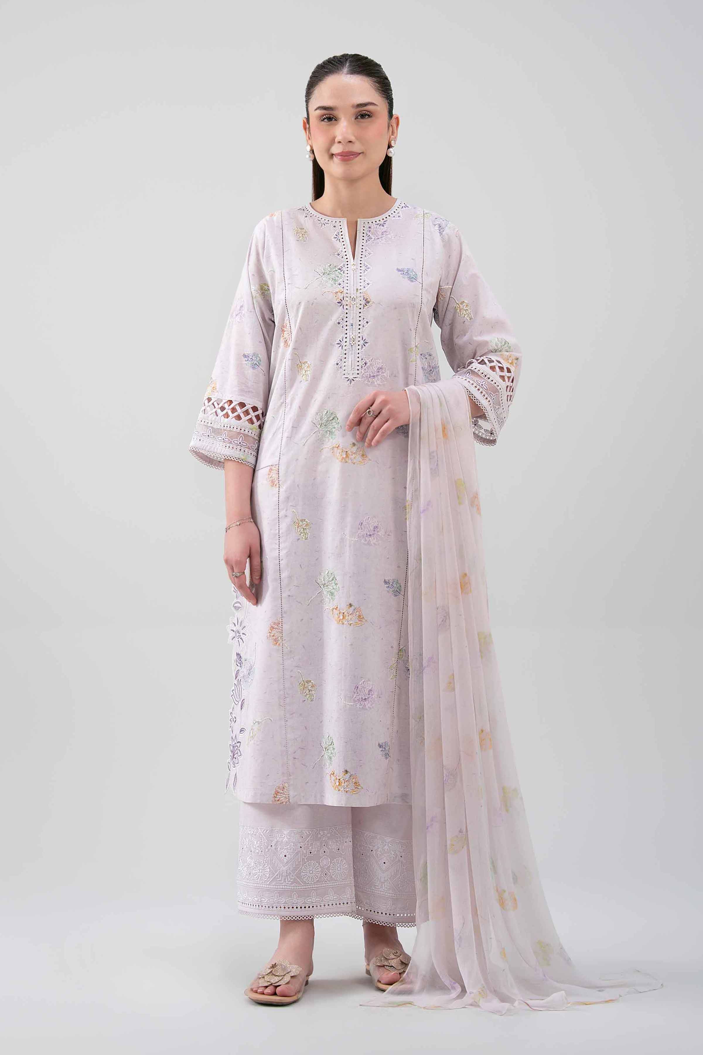 3 Piece - Digital Printed Embroidered Suit - 42619112 for Women - Unstitched Collection | Nishat | Shop Online