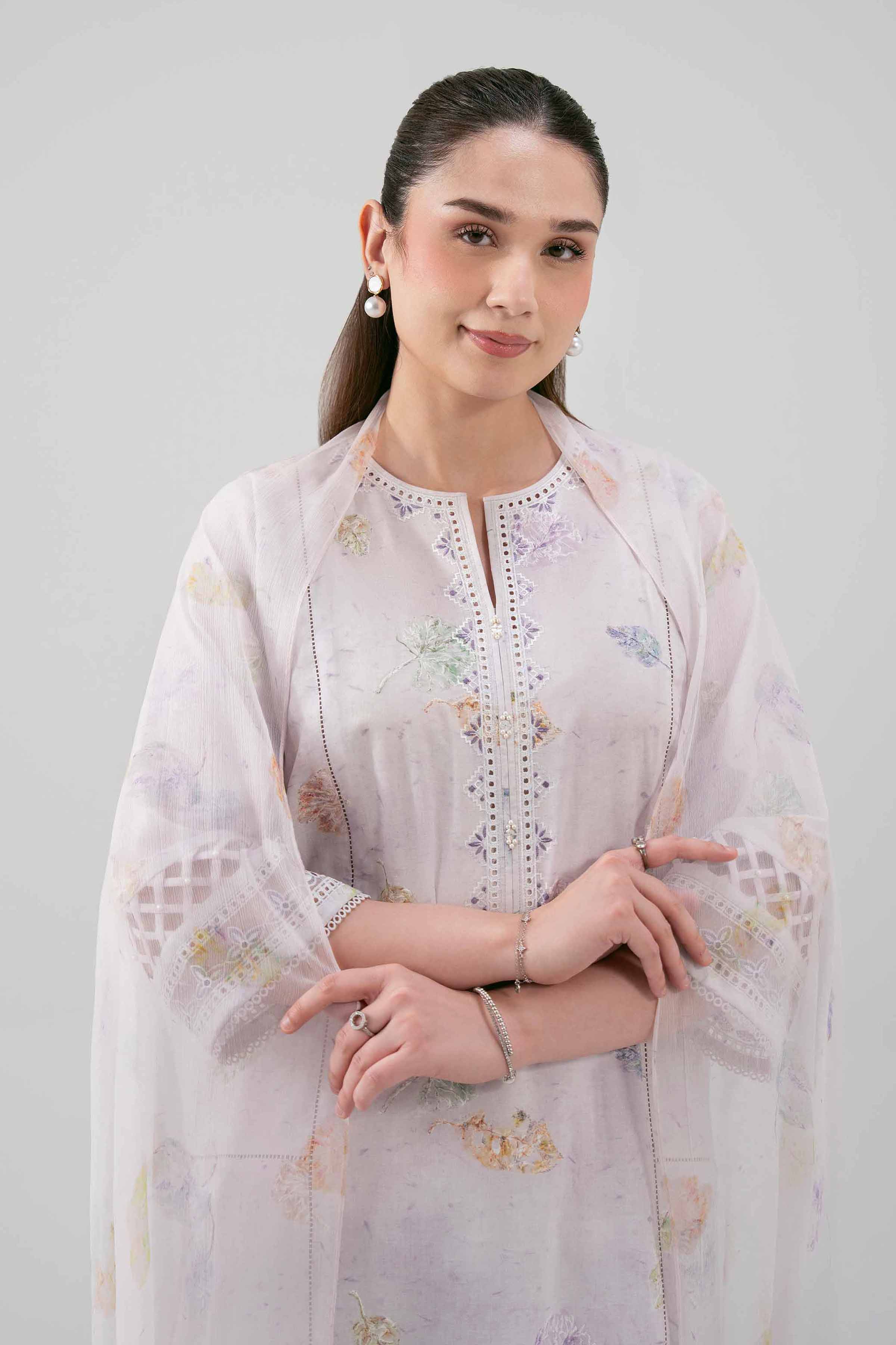 3 Piece - Digital Printed Embroidered Suit - 42619112 for Women - Unstitched Collection | Nishat | Shop Online