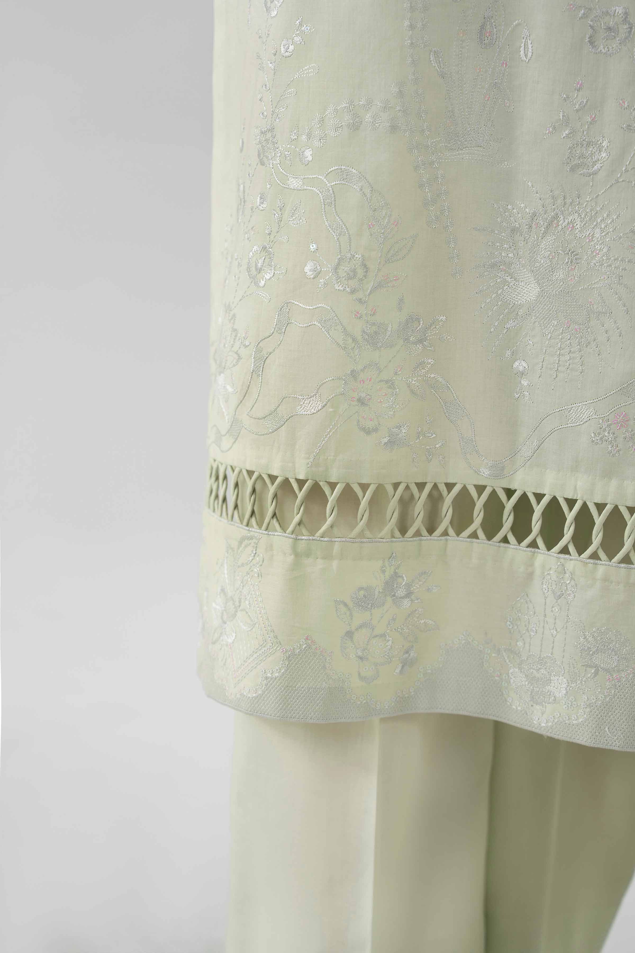 3 Piece - Digital Printed Embroidered Suit - 42619515