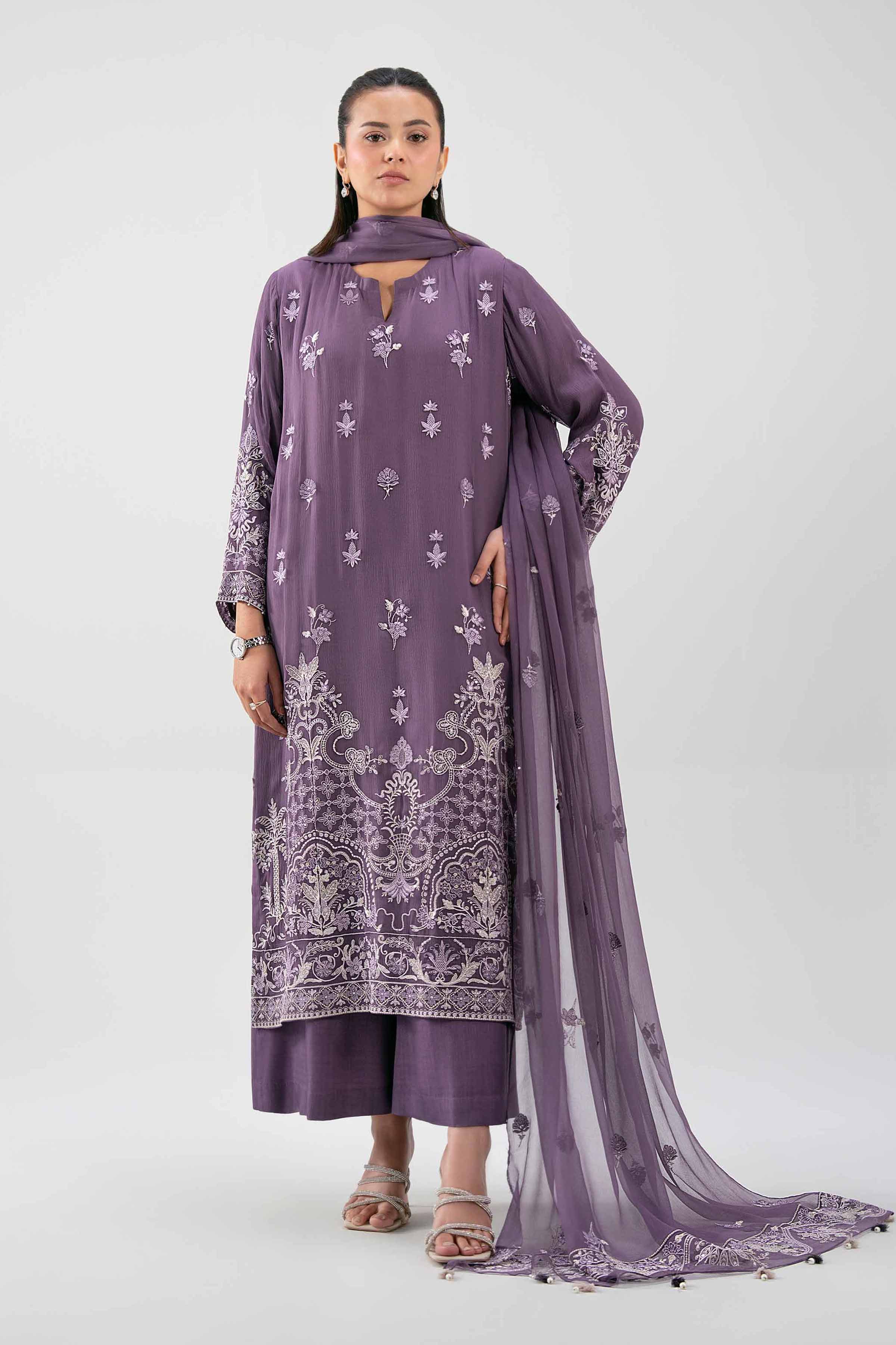 3 Piece - Embroidered Suit - 42619523