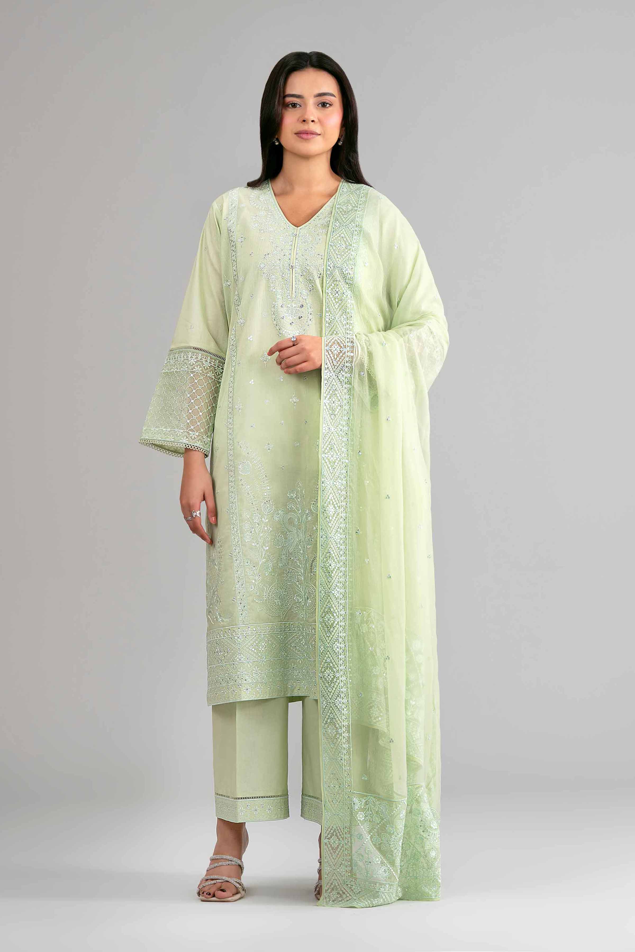 3 Piece - Embroidered Suit - 42619524