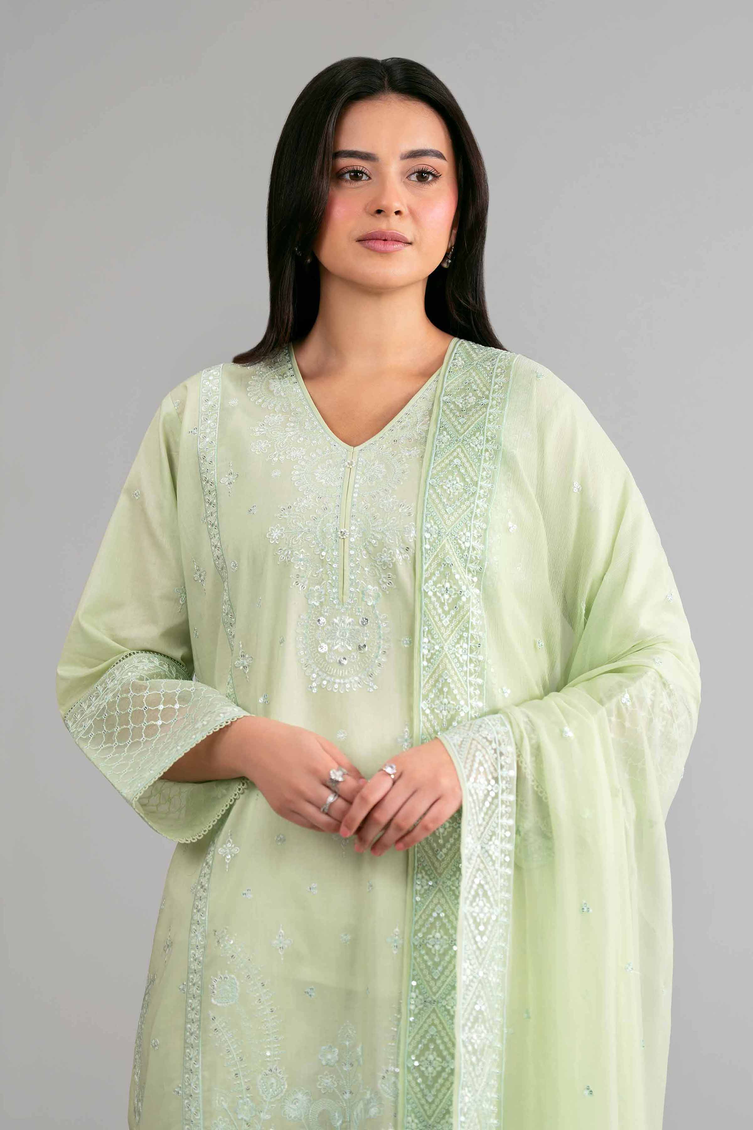 3 Piece - Embroidered Suit - 42619524