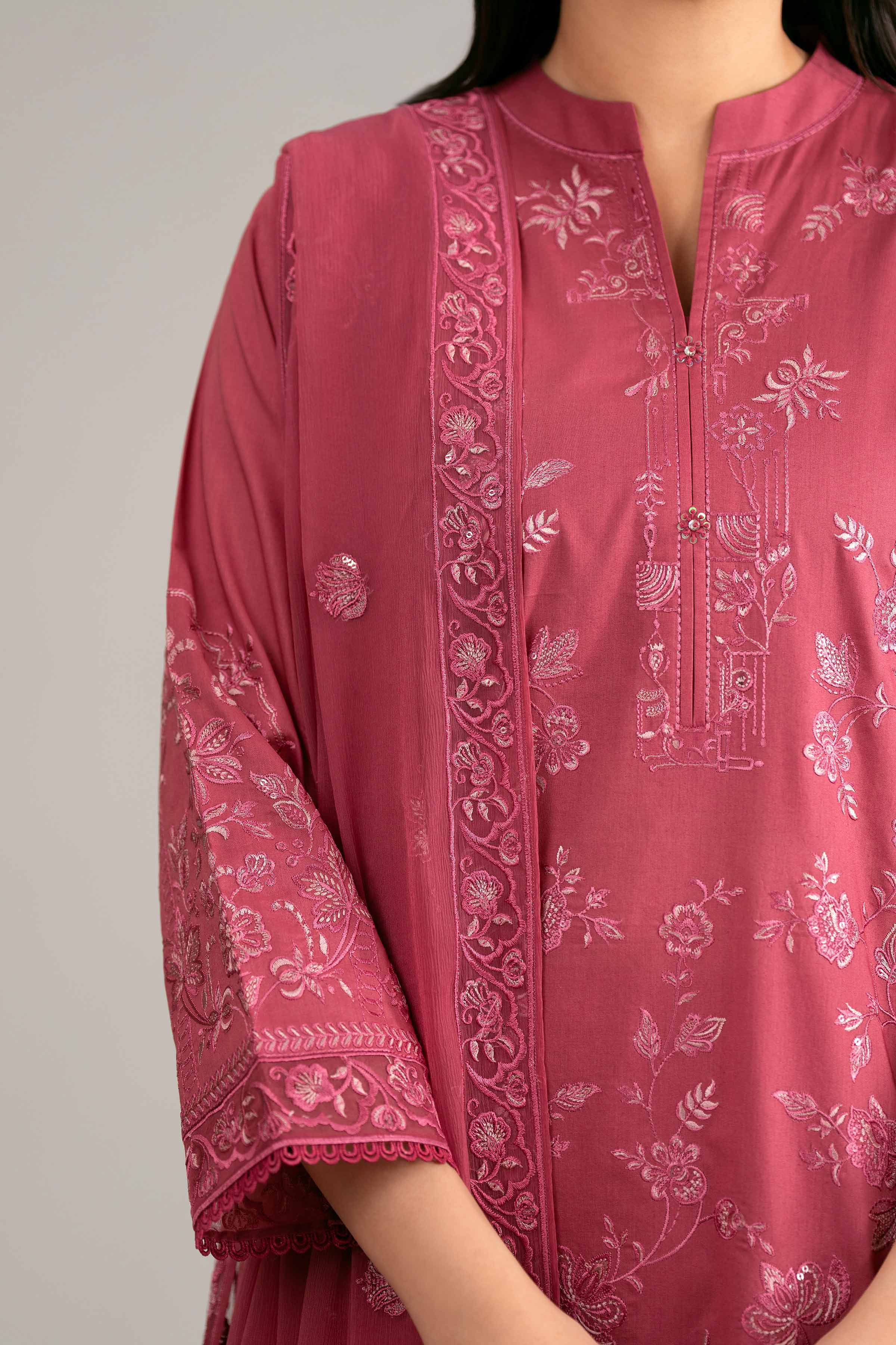 3 Piece - Embroidered Suit - 42619526 for Women - Unstitched Collection | Nishat | Shop Online