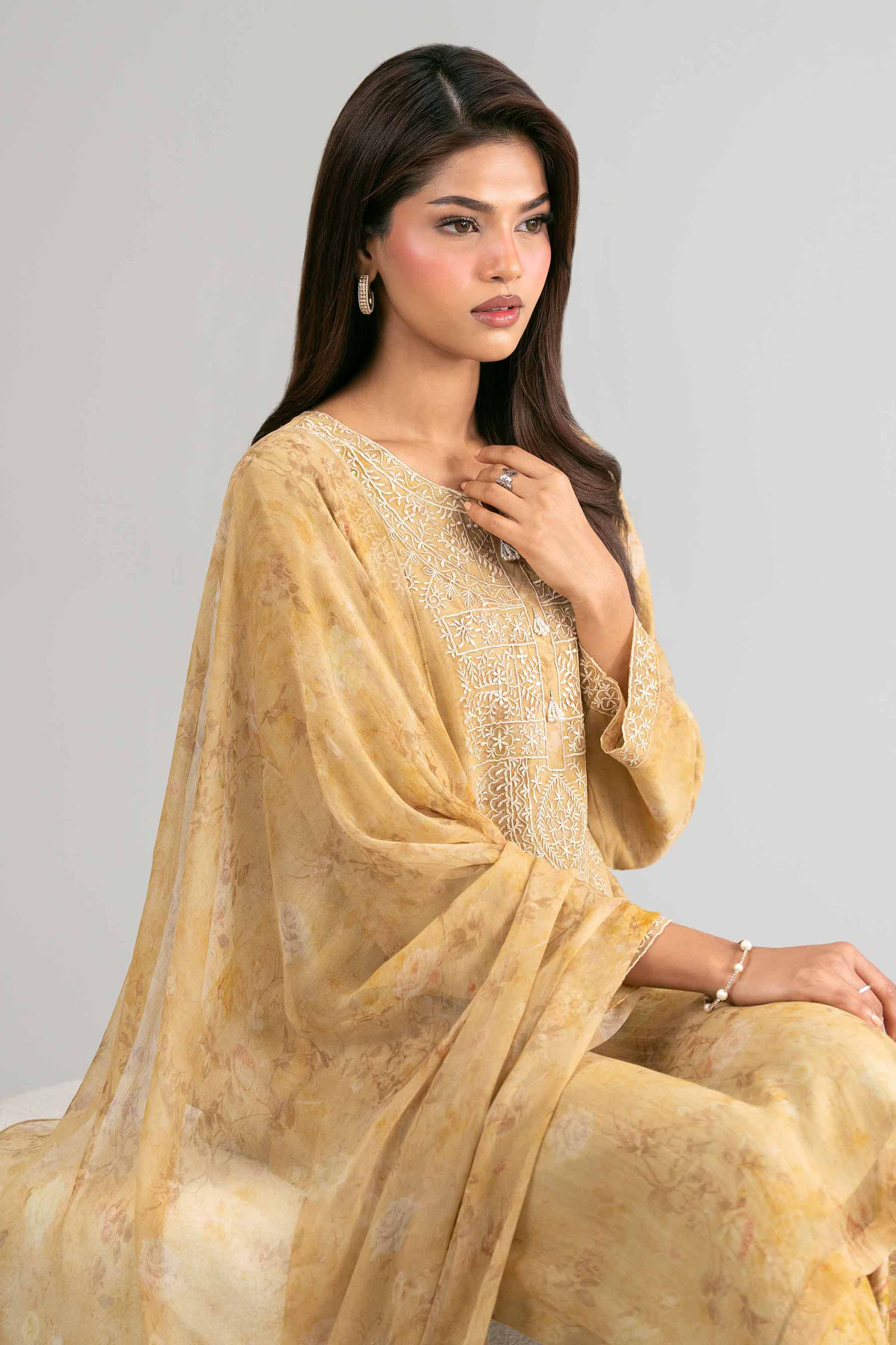 3 Piece - Digital Printed Embroidered Suit - 42619532 for Women - Unstitched Collection | Nishat | Shop Online