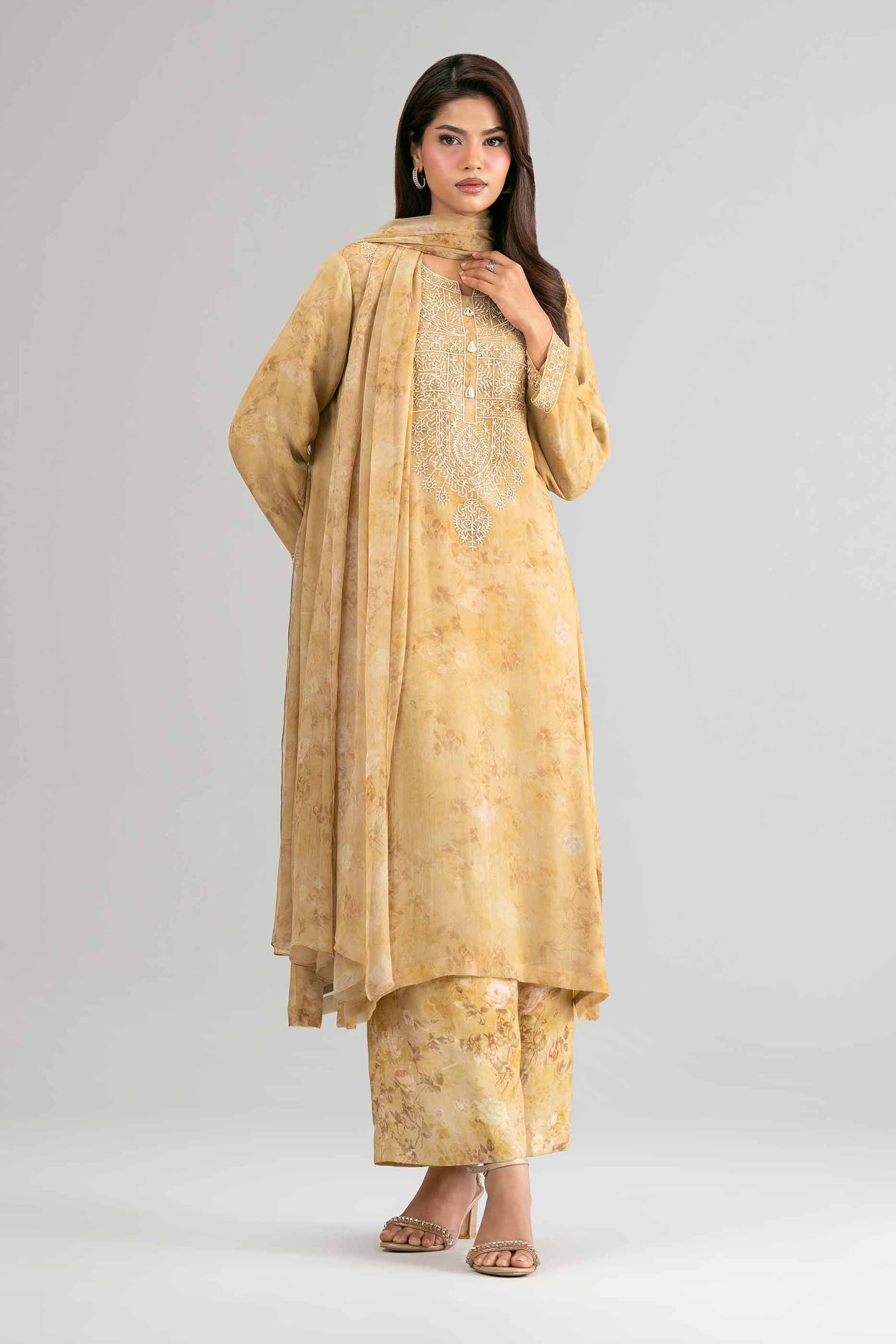 3 Piece - Digital Printed Embroidered Suit - 42619532 for Women - Unstitched Collection | Nishat | Shop Online