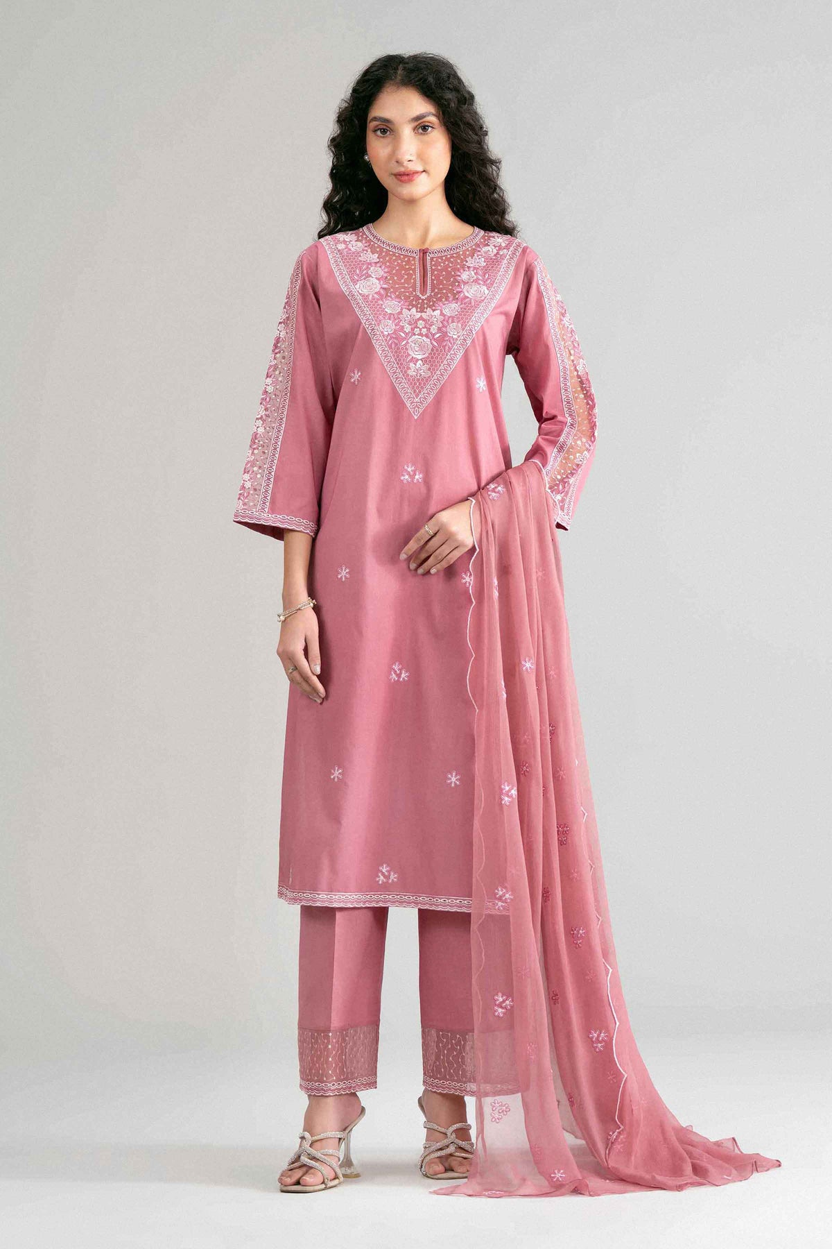 3 Piece - Embroidered Suit - 42619534