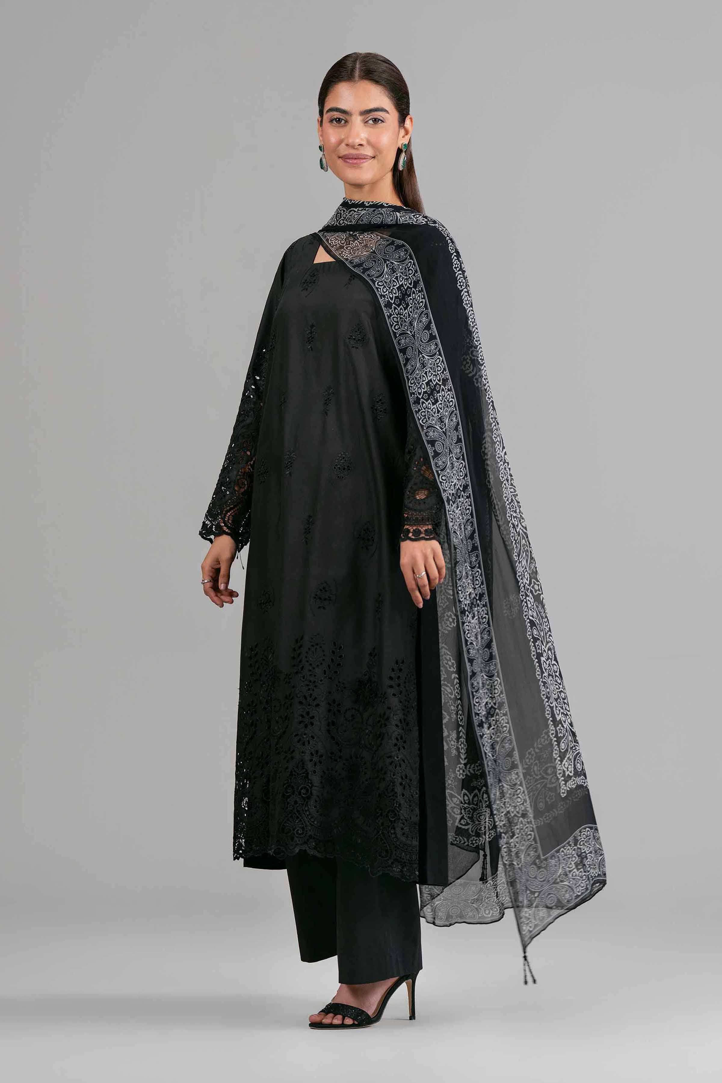 3 Piece - Printed Embroidered Suit - 42619945 for Women - Ready to Stitch Collection | Nishat | Shop Online