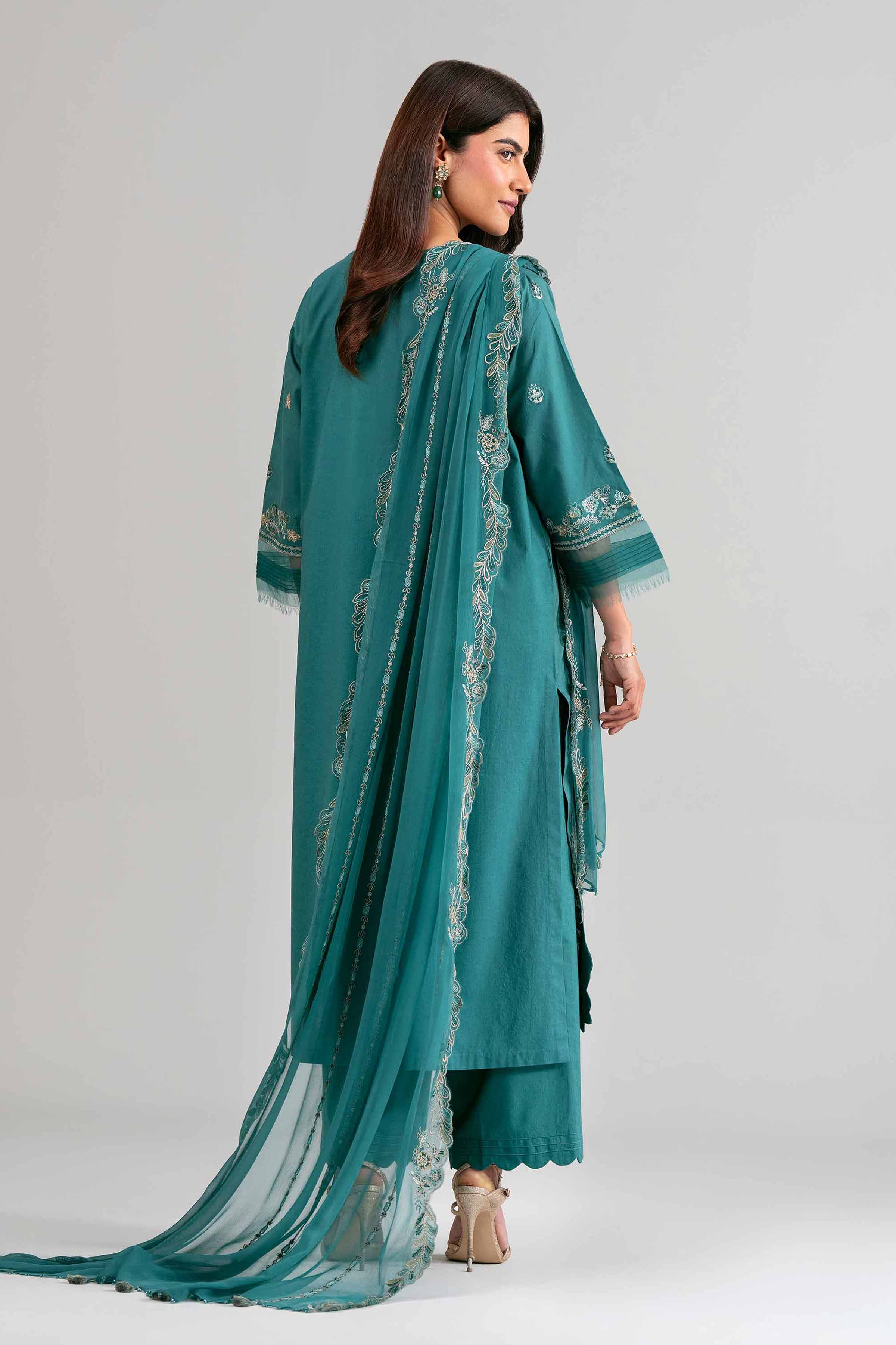 3 Piece - Embroidered Suit - 42619947 for Women - Ready to Stitch Collection | Nishat | Shop Online