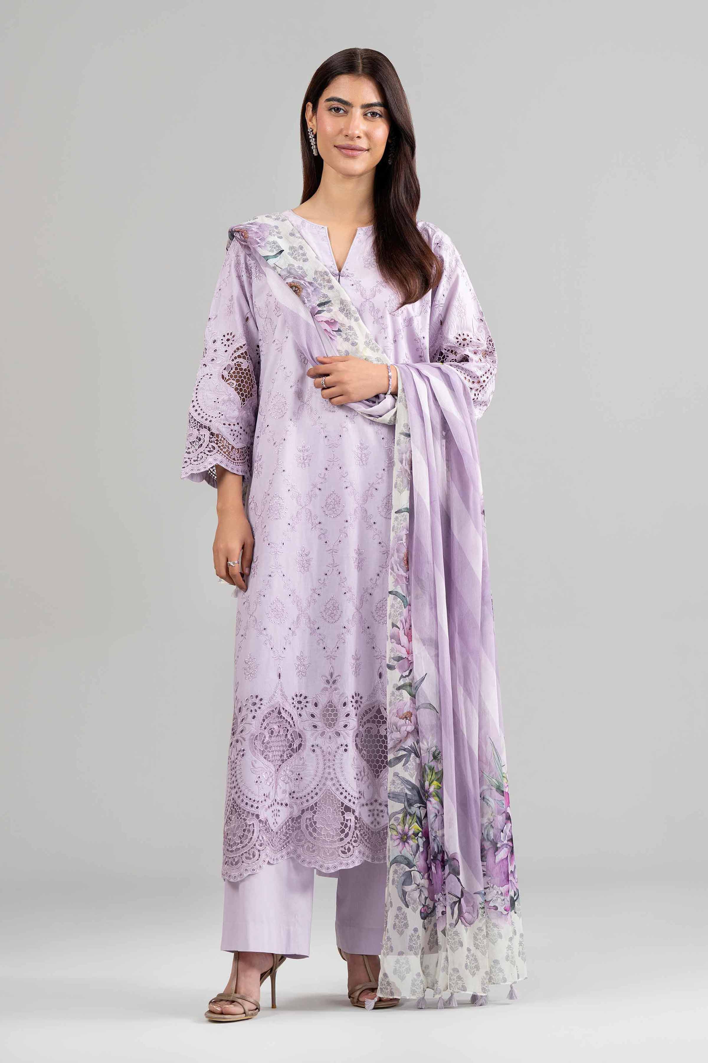 3 Piece - Printed Embroidered Suit - 42619948 for Women - Ready to Stitch Collection | Nishat | Shop Online