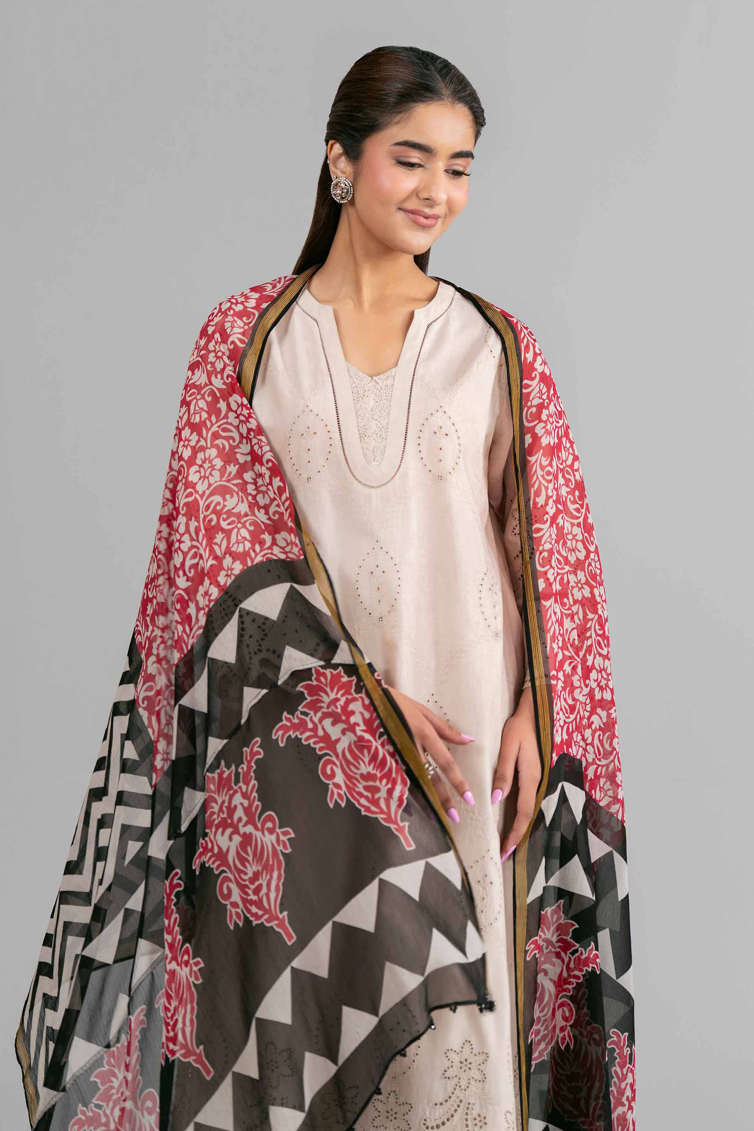 3 Piece - Printed Embroidered Suit - 42619949 for Women - Ready to Stitch Collection | Nishat | Shop Online