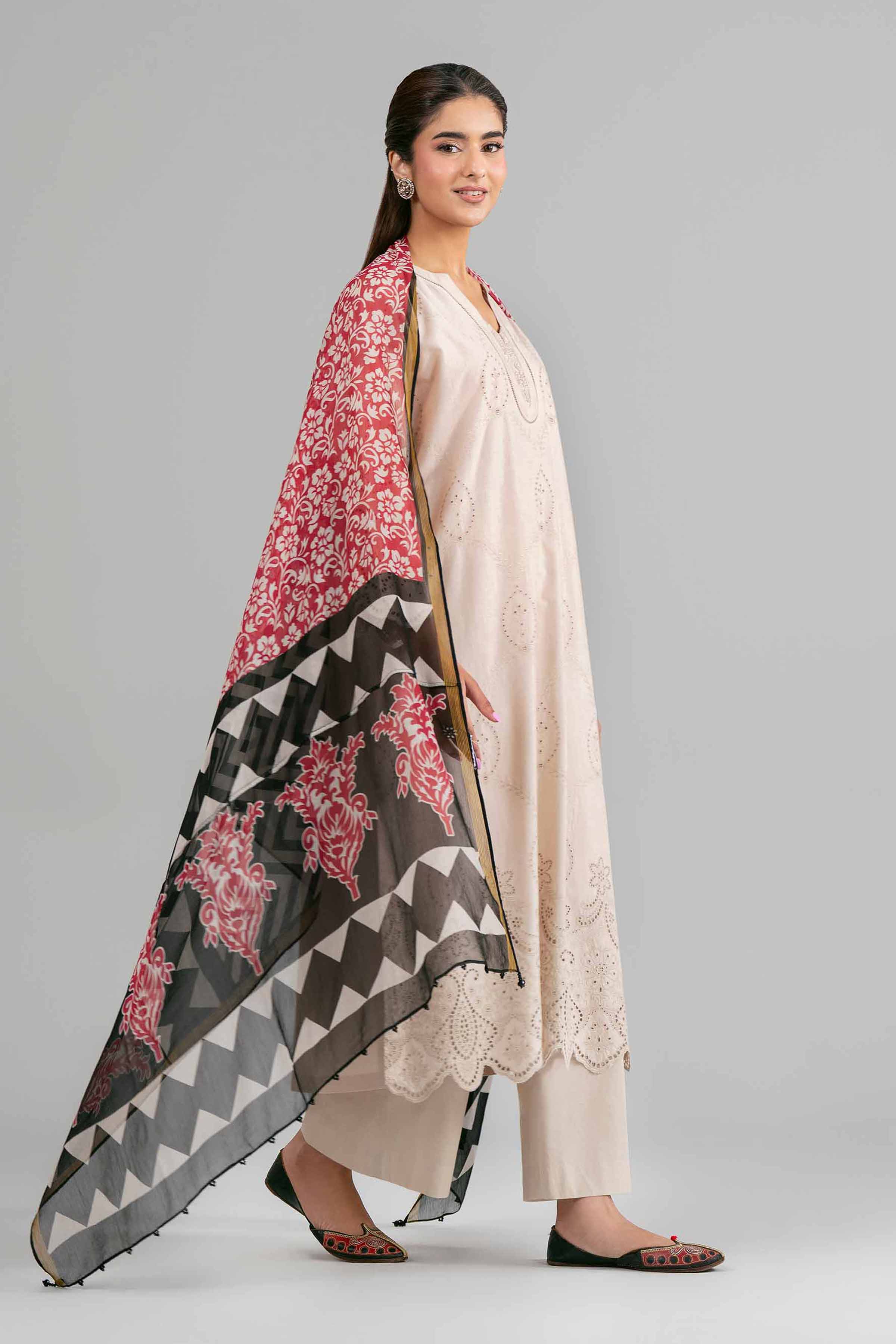 3 Piece - Printed Embroidered Suit - 42619949 for Women - Ready to Stitch Collection | Nishat | Shop Online