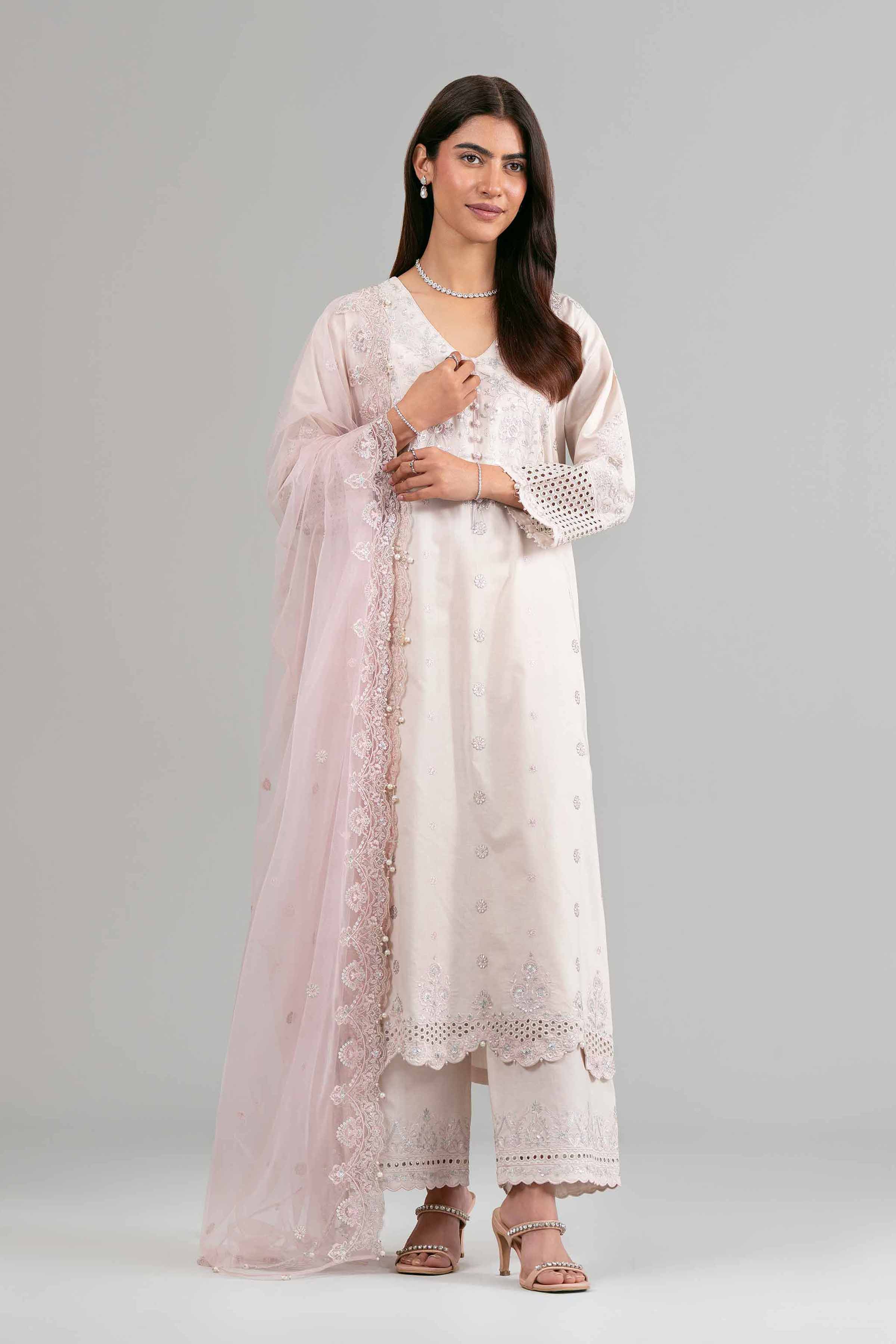 3 Piece - Embroidered Suit - 42619951 for Women - Ready to Stitch Collection | Nishat | Shop Online