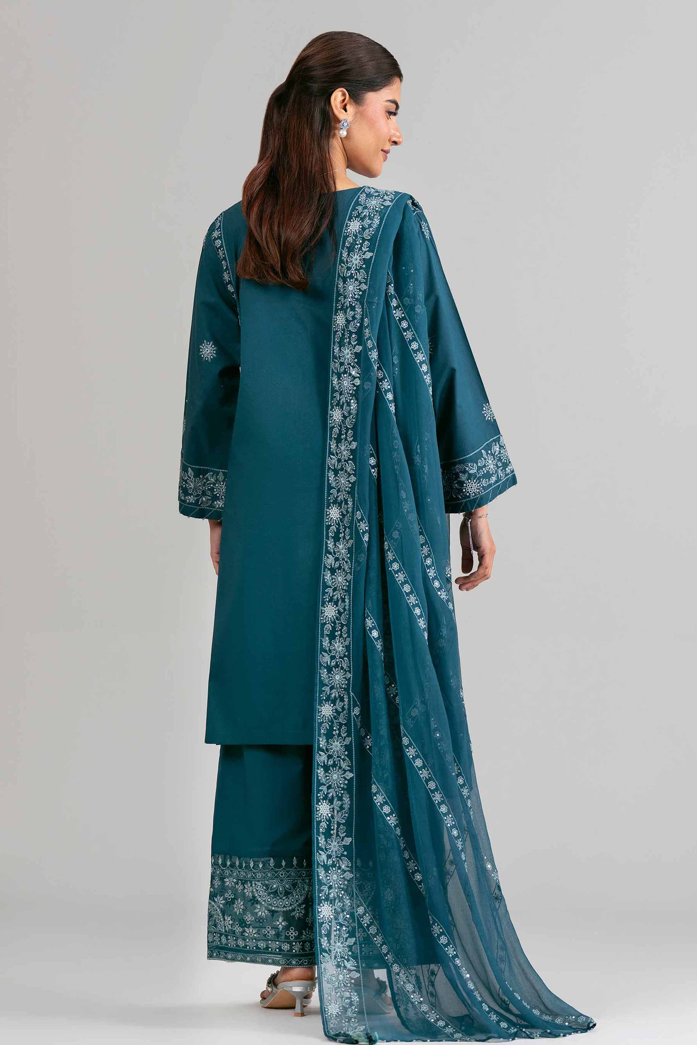 3 Piece - Embroidered Suit - 42619957 for Women - Ready to Stitch Collection | Nishat | Shop Online