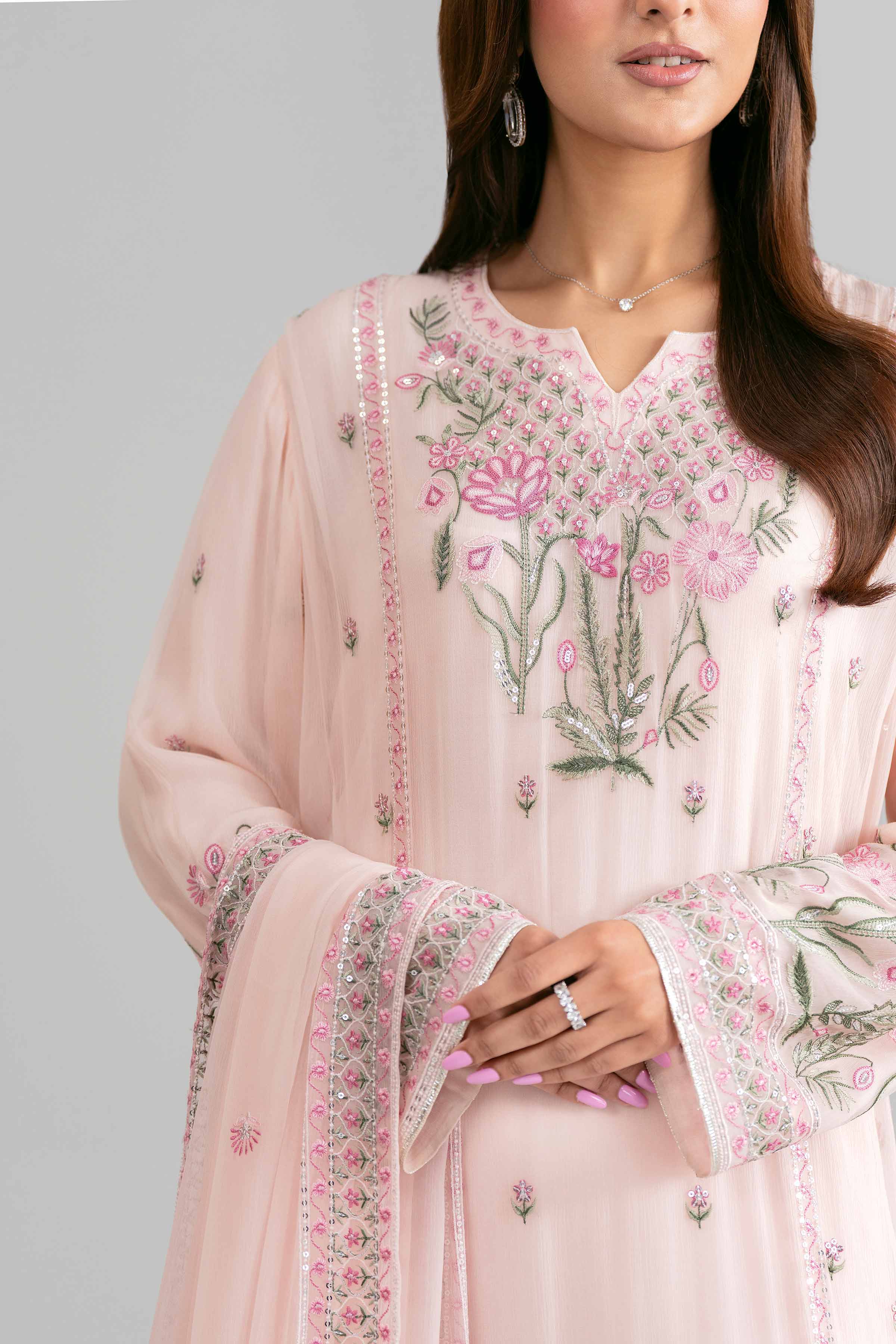 3 Piece - Embroidered Suit - 42619958 for Women - Ready to Stitch Collection | Nishat | Shop Online