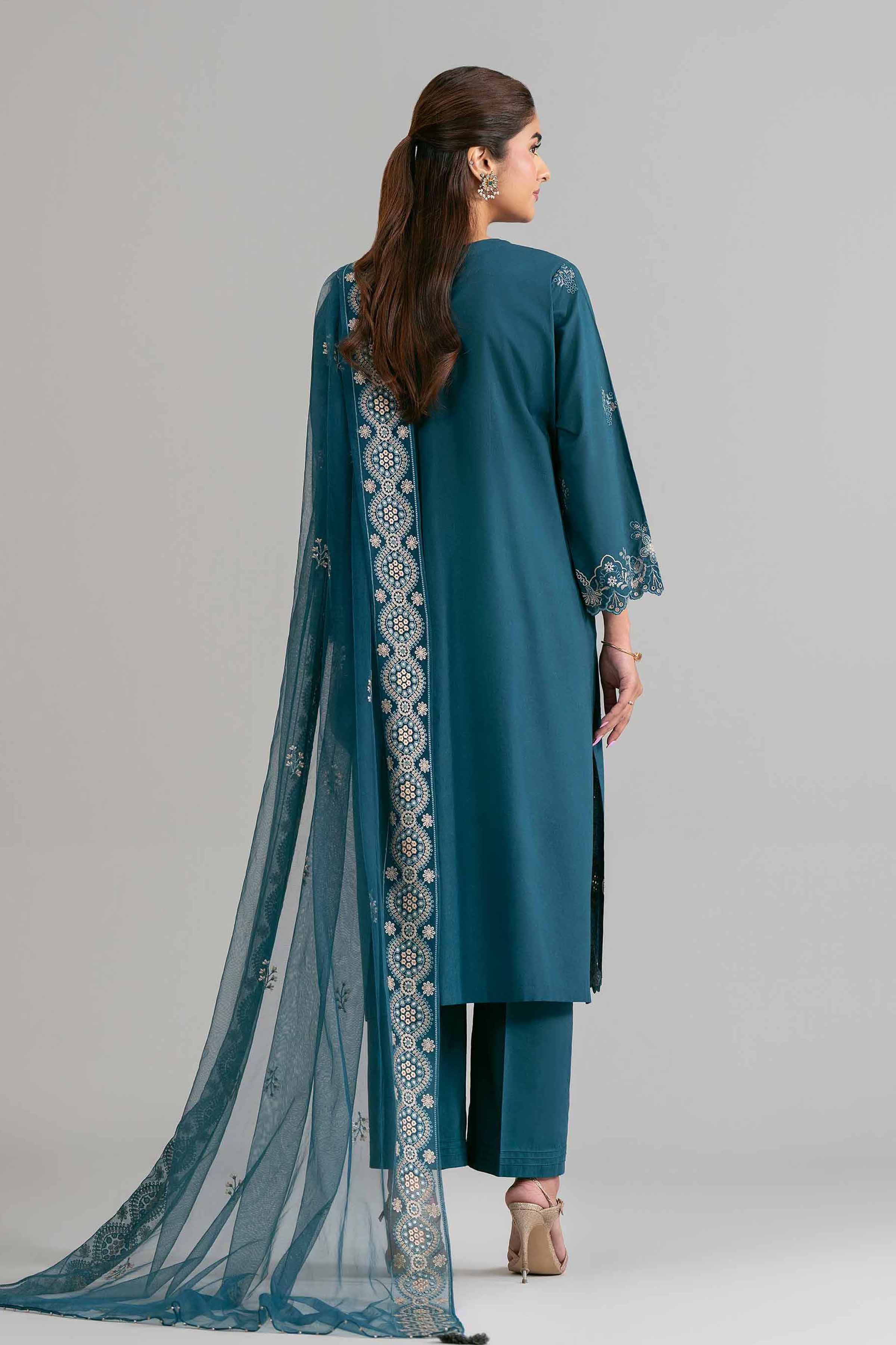 3 Piece - Embroidered Suit - 42619959 for Women - Ready to Stitch Collection | Nishat | Shop Online