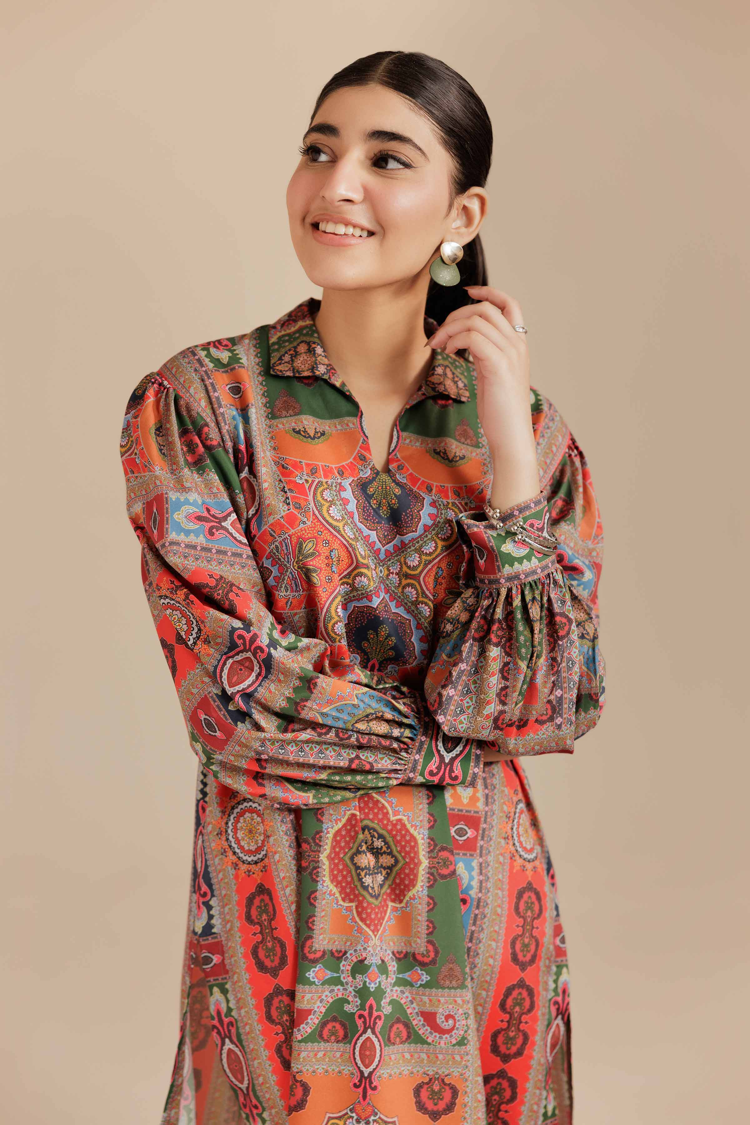 Printed Tunic - AS25-103 for Women - Pret Collection | Nishat | Shop Online
