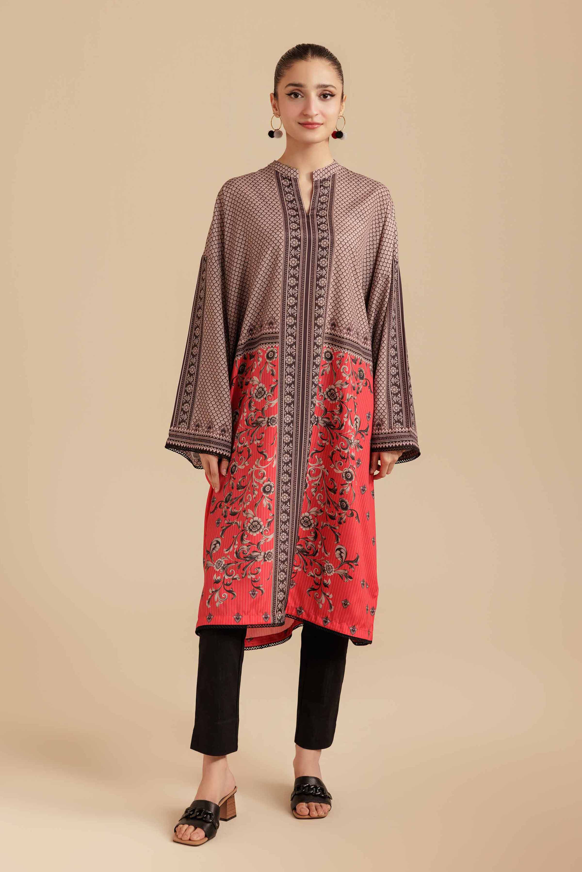 Printed Tunic - AS25-104 for Women - Pret Collection | Nishat | Shop Online